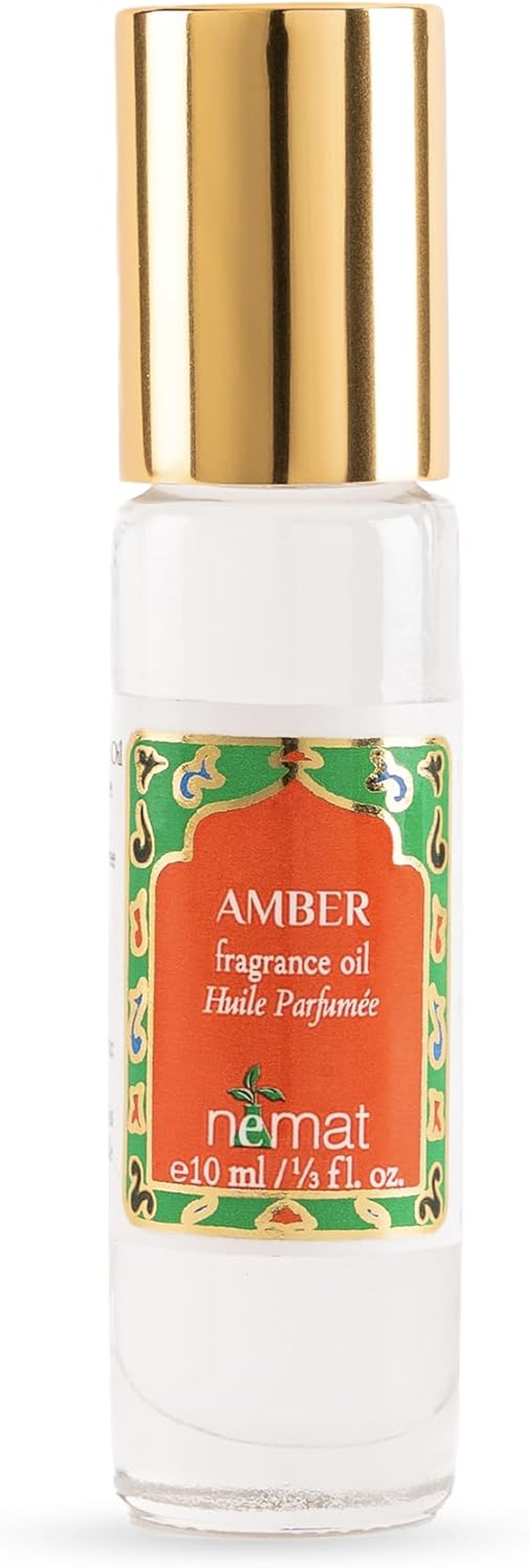 Amber Perfume Oil Roll-On &ndash; Long Lasting Alcohol Free Amber Oil Perfume for Women and Men, Essential Oil Based Fragrance, Clean Vegan Body Oil Roll On, 10 Ml / 0.33 Fl Oz