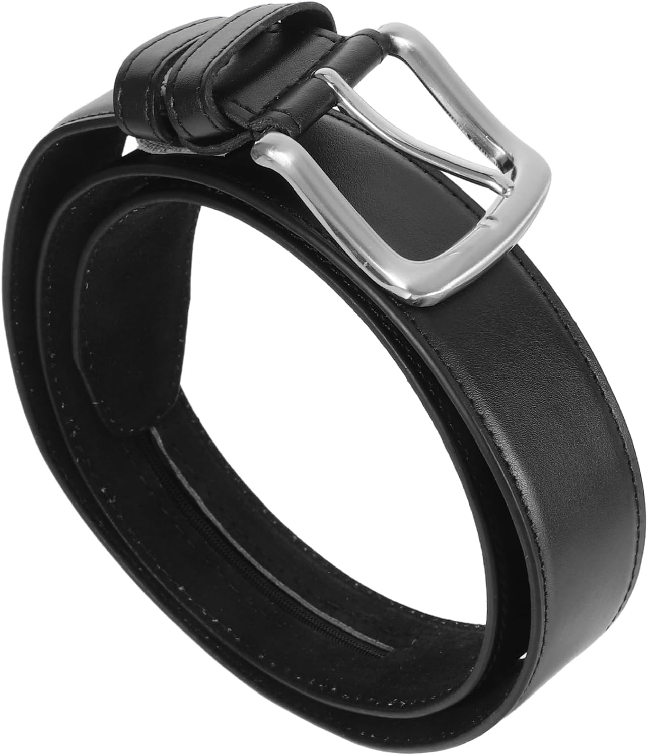 UPKOCH Travel Belt for Men and Women Hidden Pu Wallet Pocket, Anti-Theft Zip Waist Belt, Black 115Cm, Concealed Cash and Passport Holder for Travel Accessories image number 5