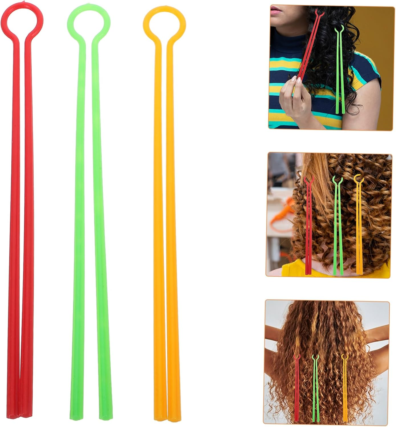 HAKIDZEL 35Pcs Hair Curlers Perm for Women Long Hair Curling Rollers Tools Styling Kit image number 2