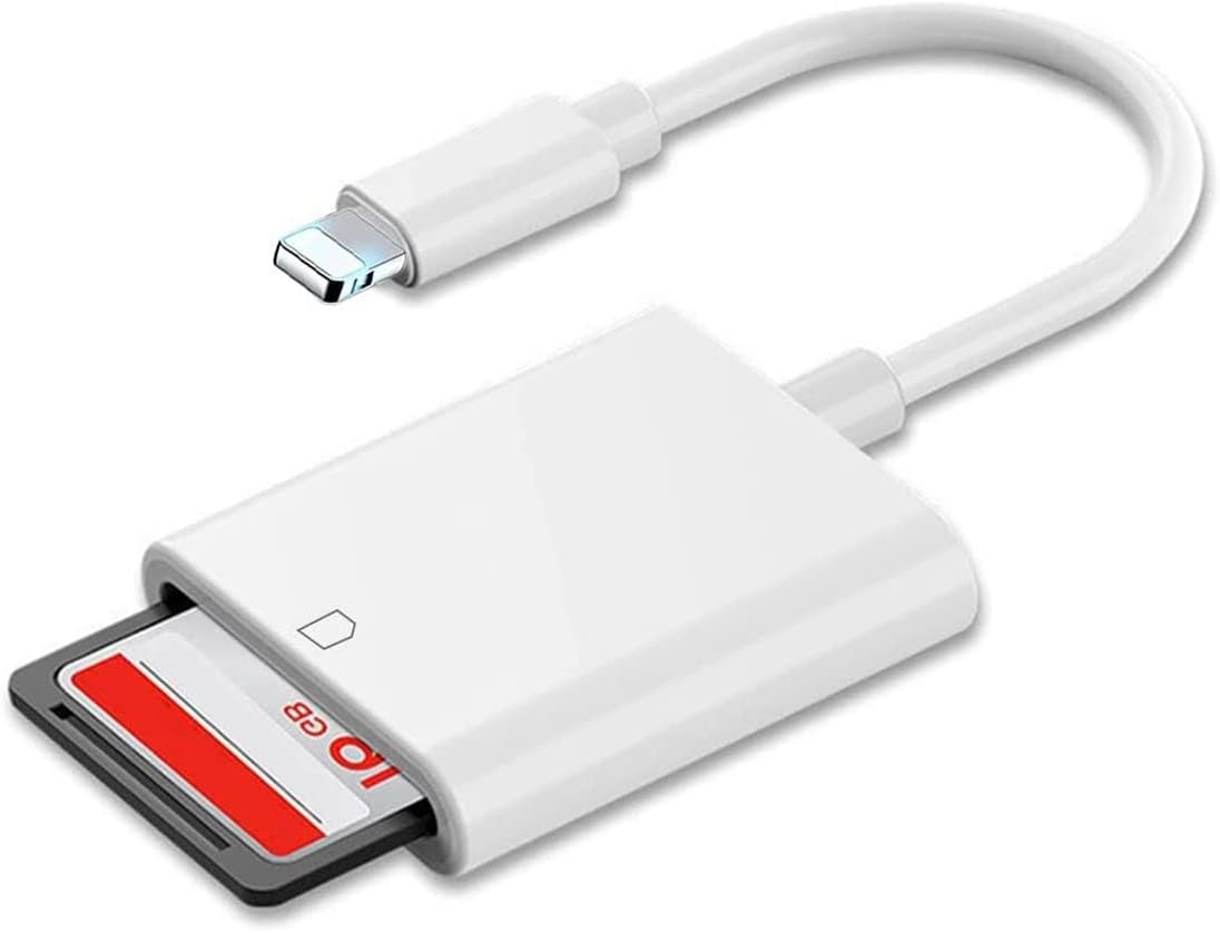 (MFI Certified) Lightning to SD Card Camera Reader, SD Card Reader Compatible for Iphone 14/13/12//11//X/8/Ipad Plug and Play Memory Card, Support Ios/Ipados image number 1