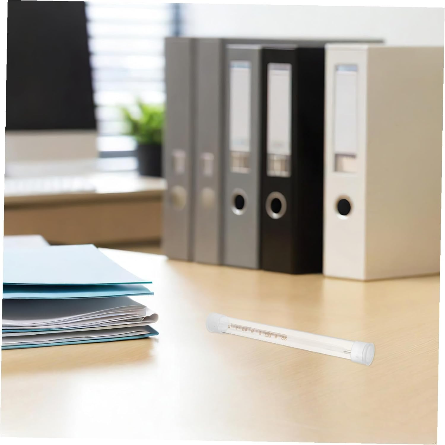 Iplusmile 10Pcs Thermometer Safety Case Transparent Plastic Tube Organizer for Home Office Travel Shock-Absorbing Protective Storage Container for Thermometers image number 4