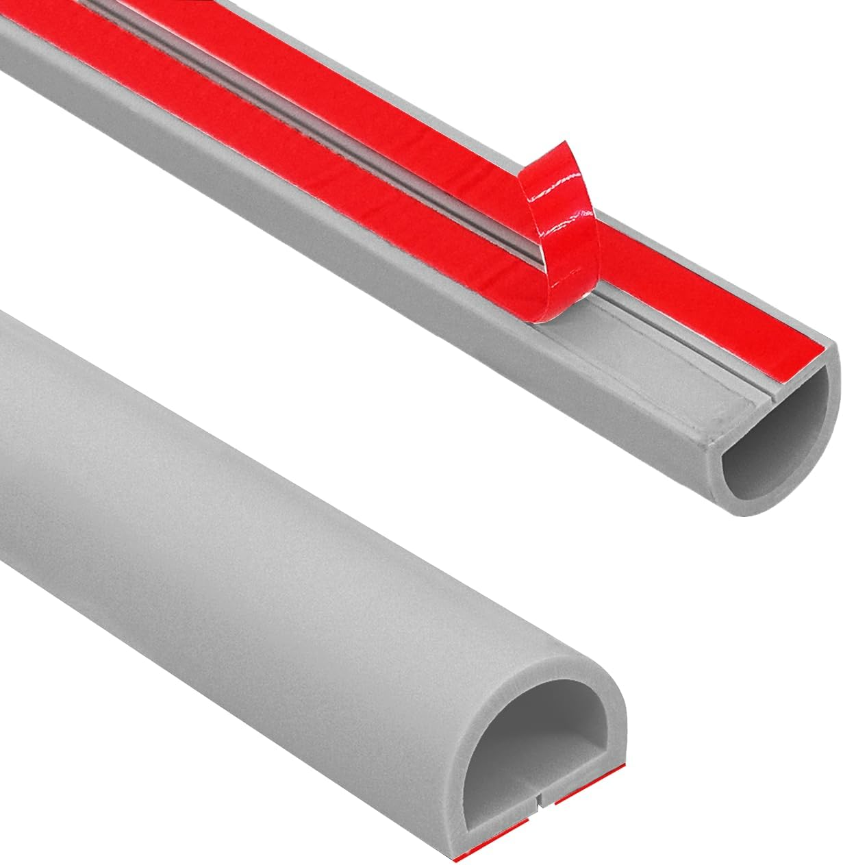 ADYAWEN 78 Inch Wall Cord Hider,Self-Adhesive Wire Cover Raceway for Walls, Flexible PVC Cable Concealer for Home and Office, Cord Protector W0.59 H0.39In - White image number 2