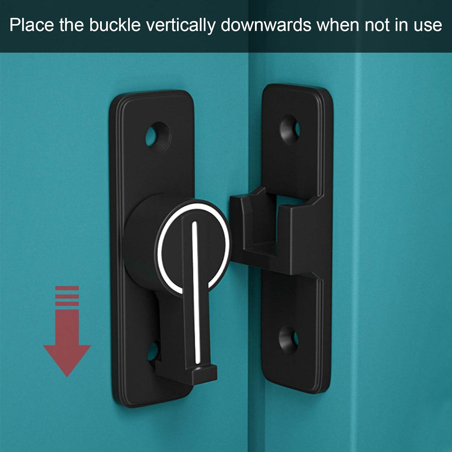 Sliding Door Lock 90 Degree Luminous Barn Door Latch Lock, Luminous Sliding Door Latch Lock, Barn Door Locks and Latches 90 Degree Flip Barn Door Latch Sliding, Heavy Duty Gate Latch Clasp Lock