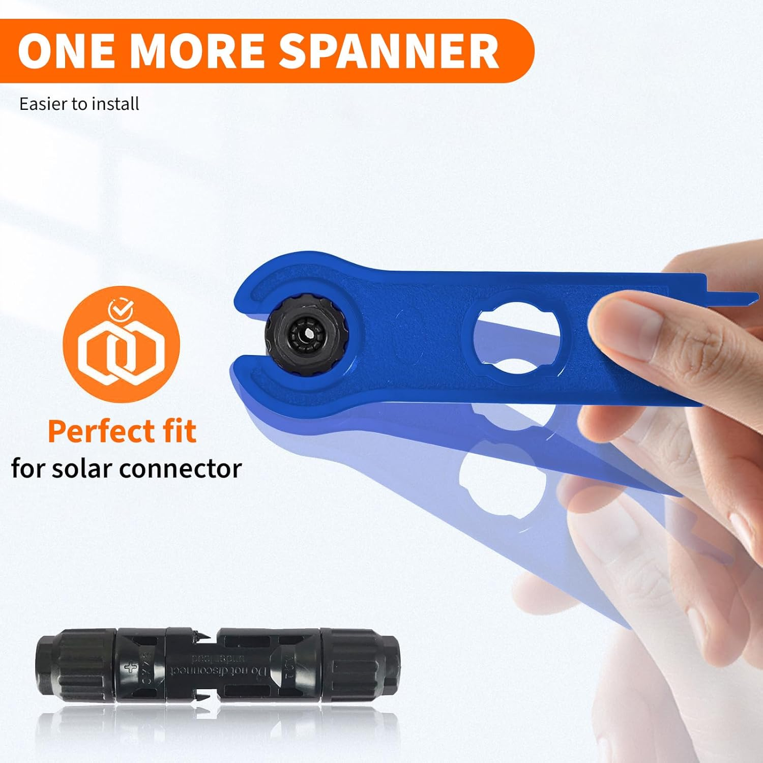 MAEZOE 10 Pairs Solar Connectors with 2 Spanners, Solar Panel Cable Connectors Male/Female Waterproof IP67, MC4 1000V 30A Connecters image number 4