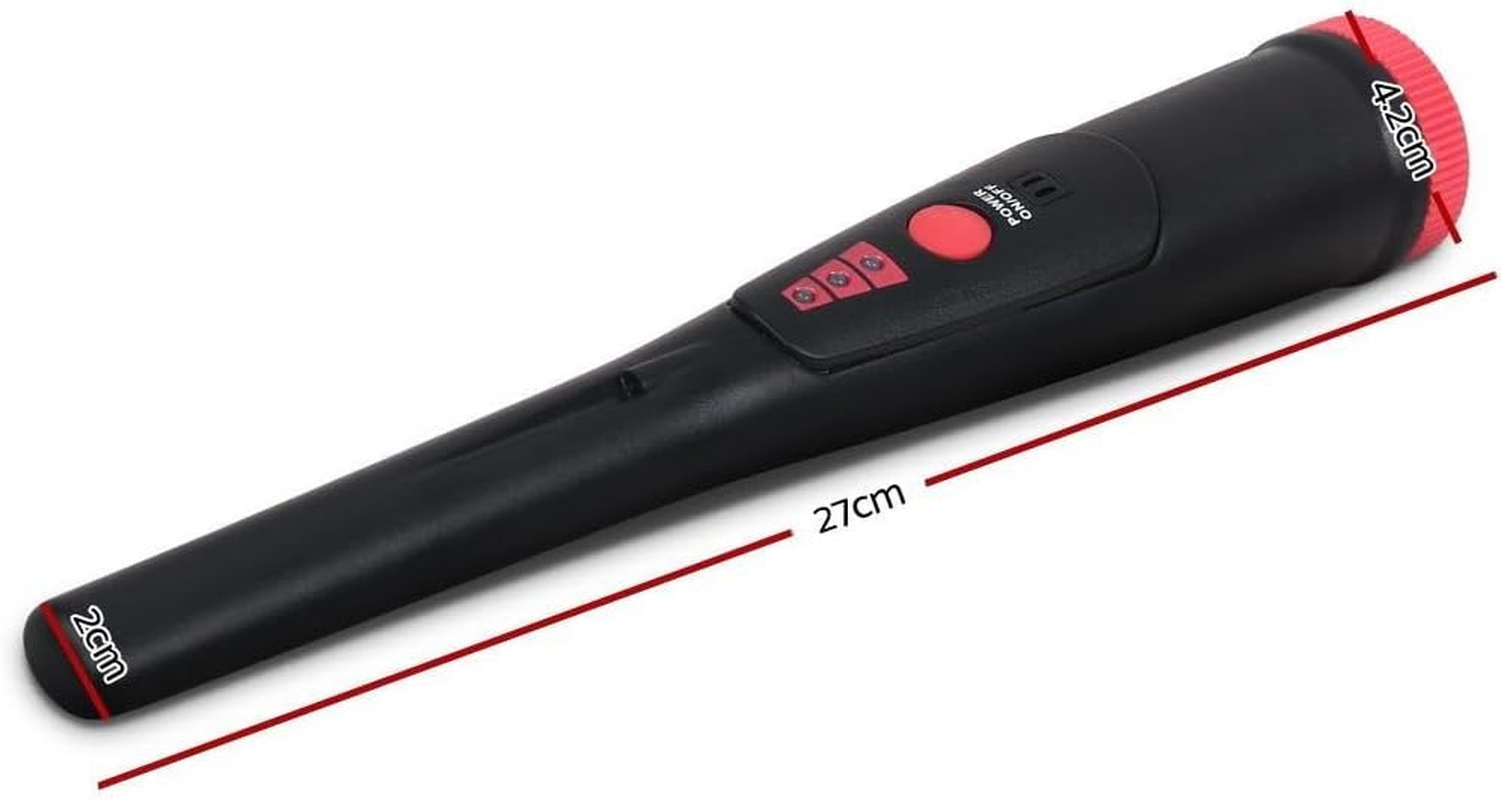 WEISSHORN Metal Detector, Portable Handheld Pinpointer Finder Bounty Hunter Black