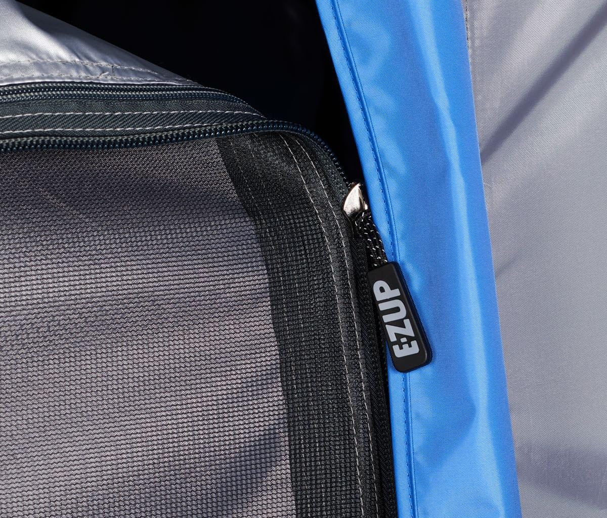 E-Z up Camping Cube 6.4, Converts 10' Straight Leg Canopy into Camping Tent, Royal Blue - Splash image number 6