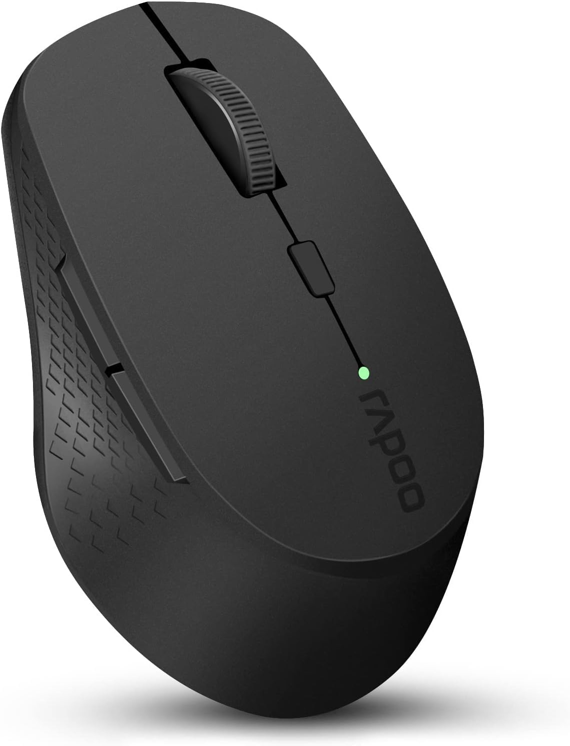 RAPOO M300 Quite Wireless Mouse, Bluetooth Mouse for Laptop 2-In-1(Bluetooth 5.0+2.4Ghz) Computer Mouse, Portable Ergonomic PC Mouse Wireless with USB Receiver, Compatible with Macbook Chromebook