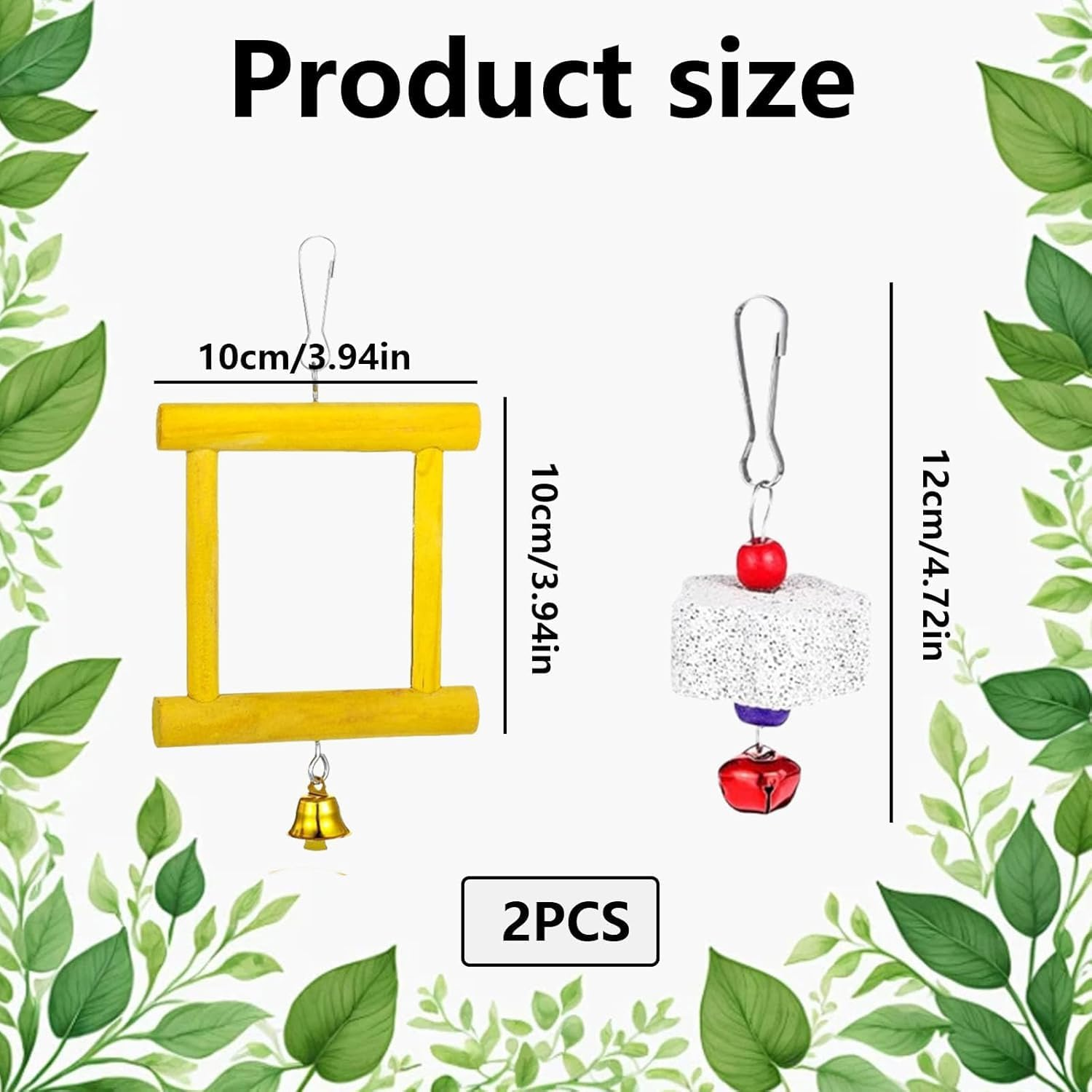 Chicken Mirror Beak Grinding Enrichment, 4Pcs Chicken Mirror Coop Enrichment Mirror Pecking Toy, Coop Enrichment Mirror Pecking Toy, Chicken Molar Stone Mirror Enrichment image number 2