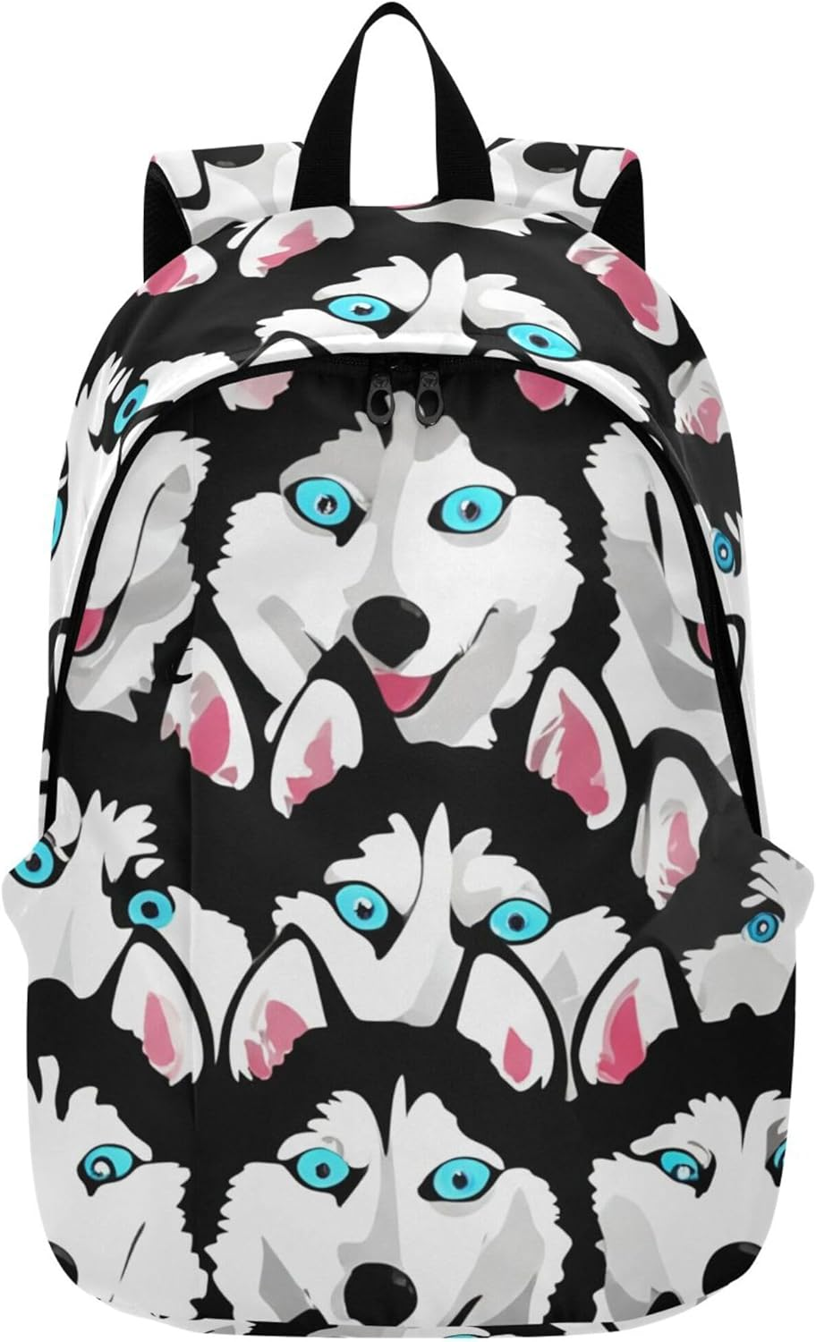 Happy Siberian Husky Dog Cute Backpacks for Women Casual Fashion Gifts for College Students image number 4