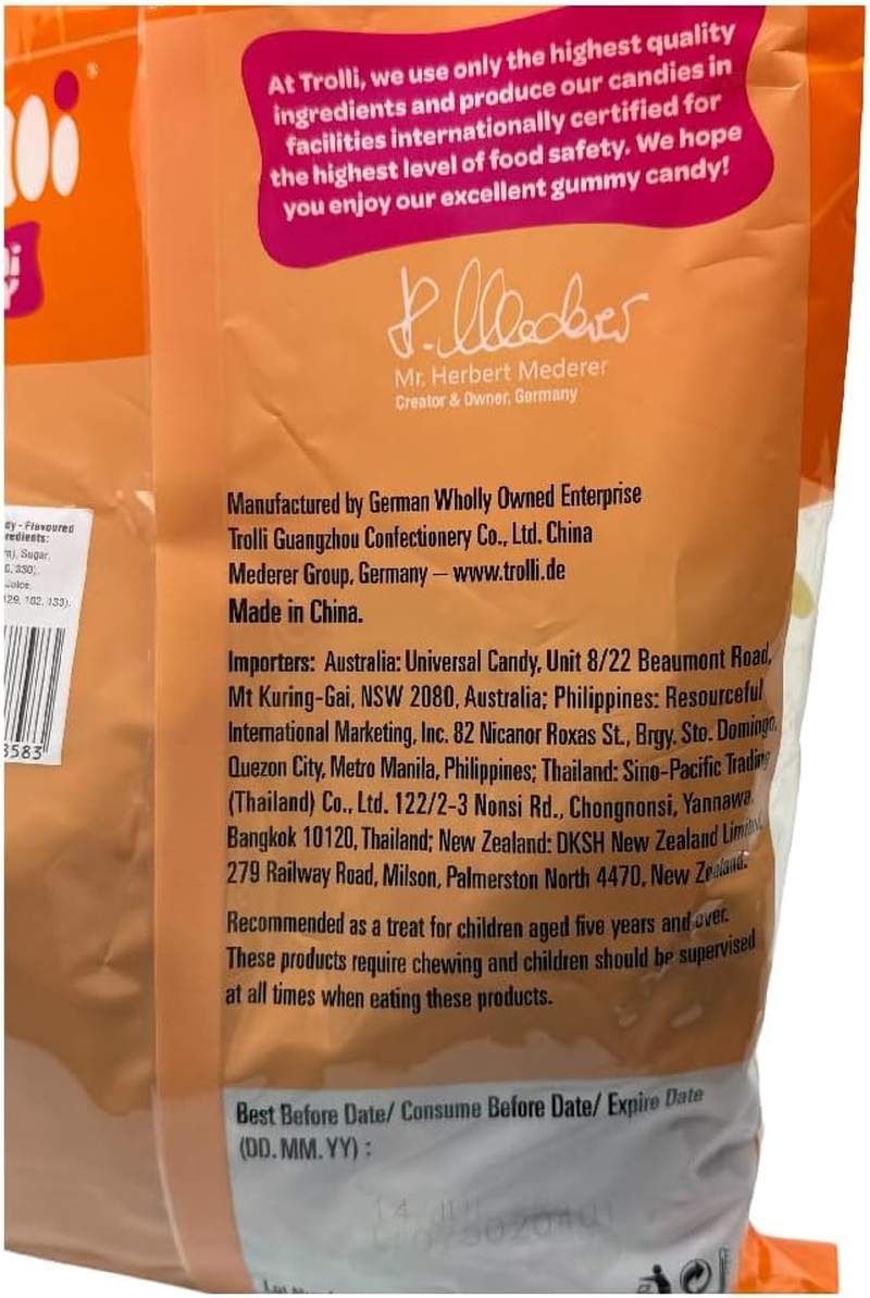 Trolli Sour Octopus Tangy & Chewy Gummi Octopuses 1500 G &ndash; Fruity Sour Gummi Candy, Gluten-Free Party & Halloween Lollies image number 4