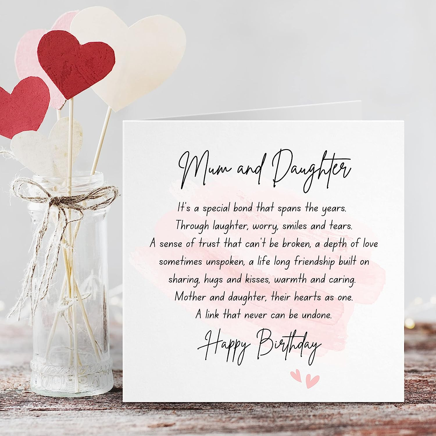 Mum Birthday Cards - Birthday Card Mum - Mum Birthday Card - from Daughter - Birthday Cards for Women - 60Th 70Th 80Th 90Th - Happy Cute Sentimental Special Mother - 14Cm&hellip; image number 4