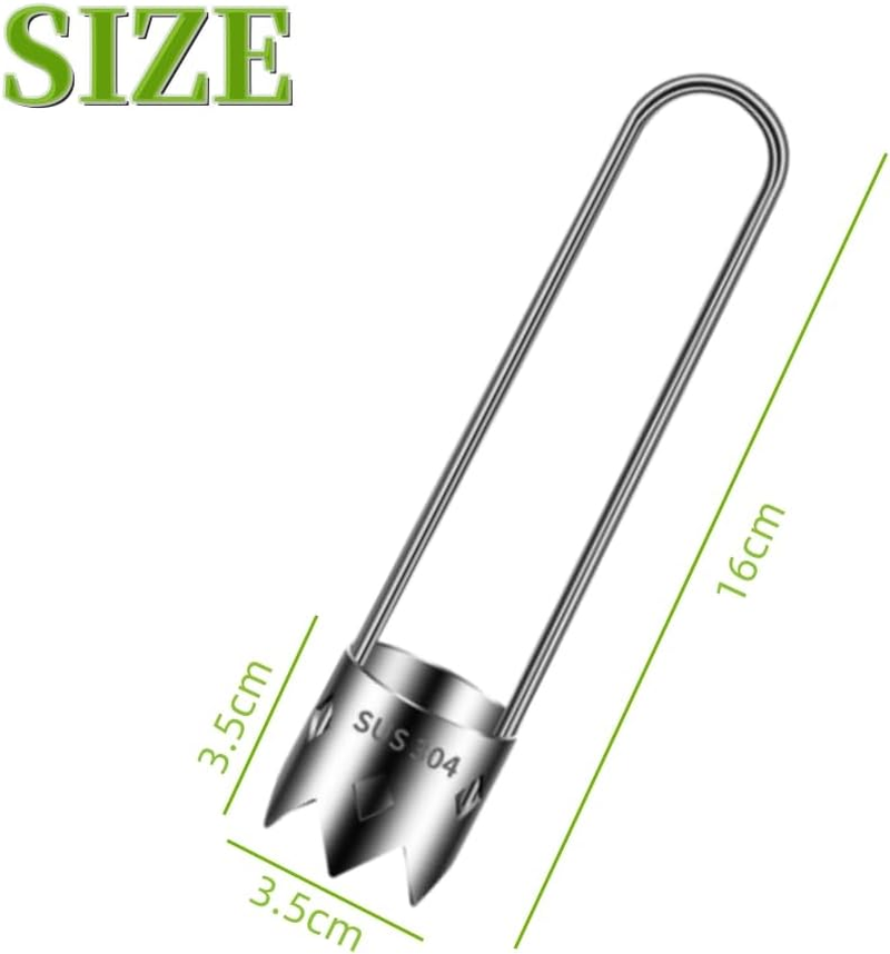 1 Pcs Red Bell Pepper Seed Corer, 2024 Upgraded Stainless Steel Fruit Corer,Red Bell Peppers Cutter,Pepper Seed Remover Tool,Bell Pepper Corer Tool for Vegetables Fruit Corer,Creative Kitchen Gadget image number 4