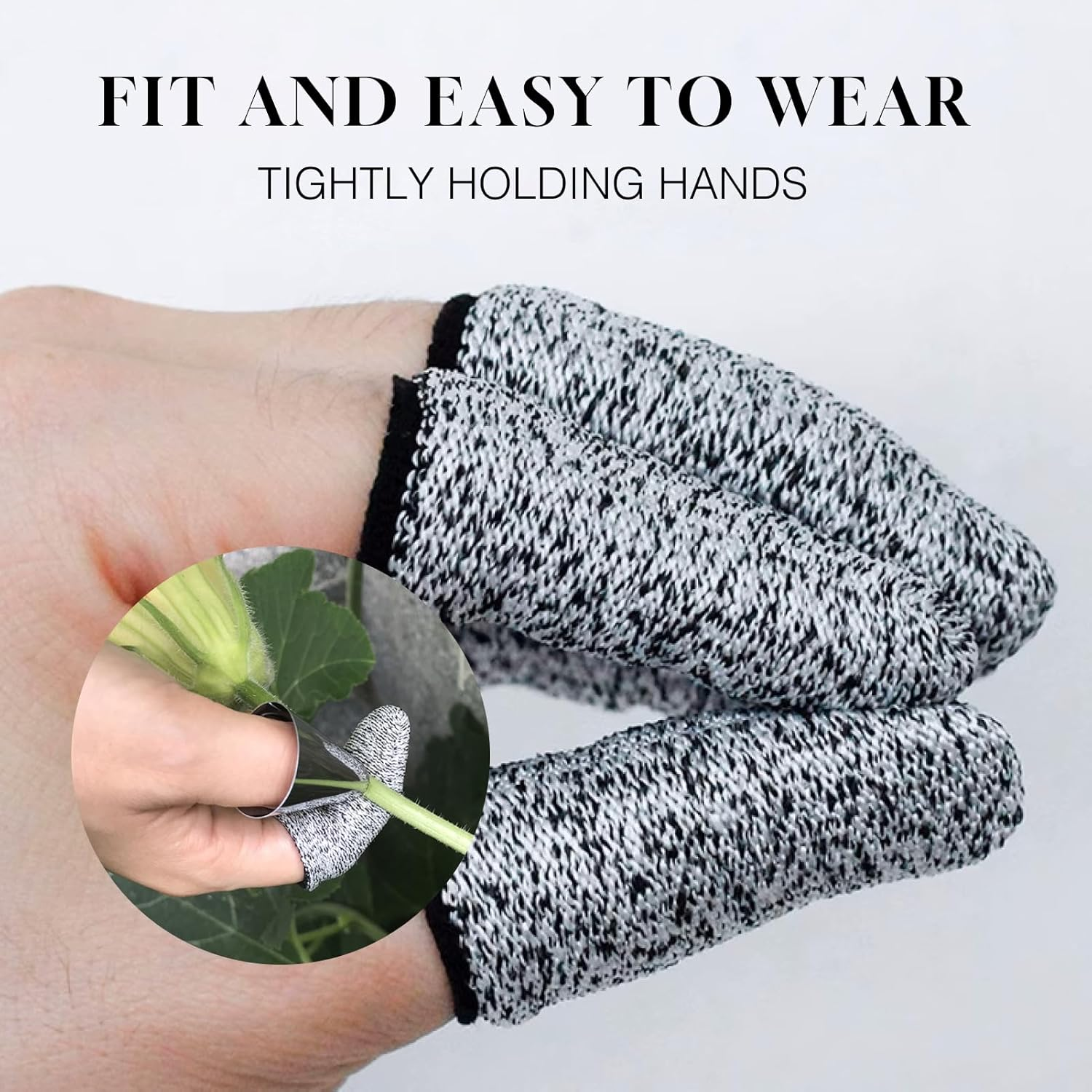 12 PCS Cut Resistant Finger Cots Reusable Finger Protectors for Kitchen, Work, Sculpture, and DIY Projects Anti-Slip, Breathable, and Comfortable Finger Sleeve Protectors for Enhanced Safety image number 2