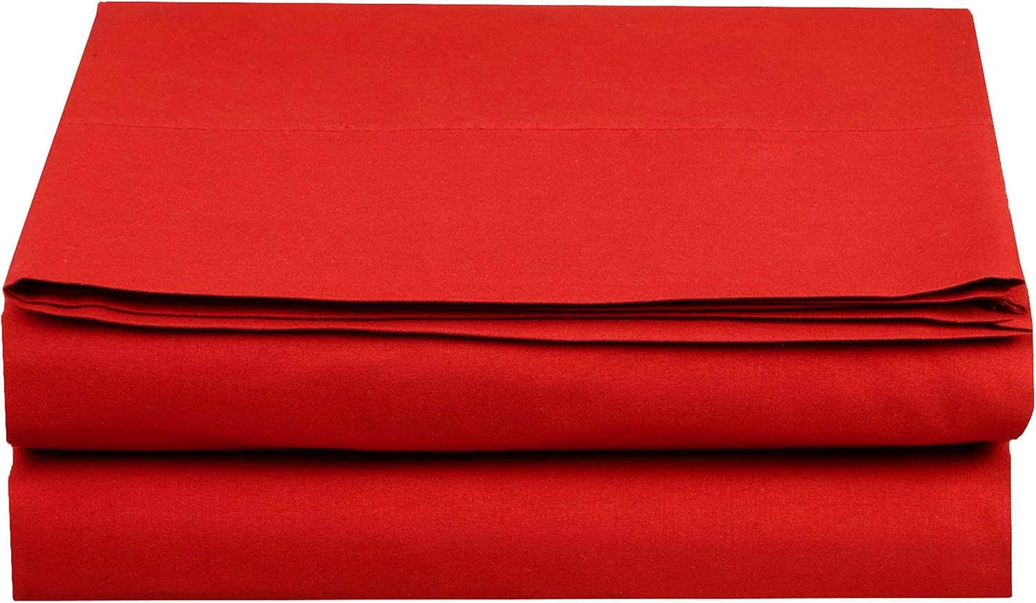 Elegant Comfort Premium Hotel Quality 1-Piece Flat Sheet, Luxury and Softest 1500 Premium Hotel Quality Microfiber Bedding Flat Sheet, Wrinkle-Free, Stain-Resistant, Full, Red image number 2
