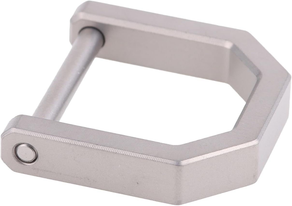 Hamans Titanium D Ring Car Key Fob Tool Shackle Keychain Horseshoe Keyring U Shape image number 4