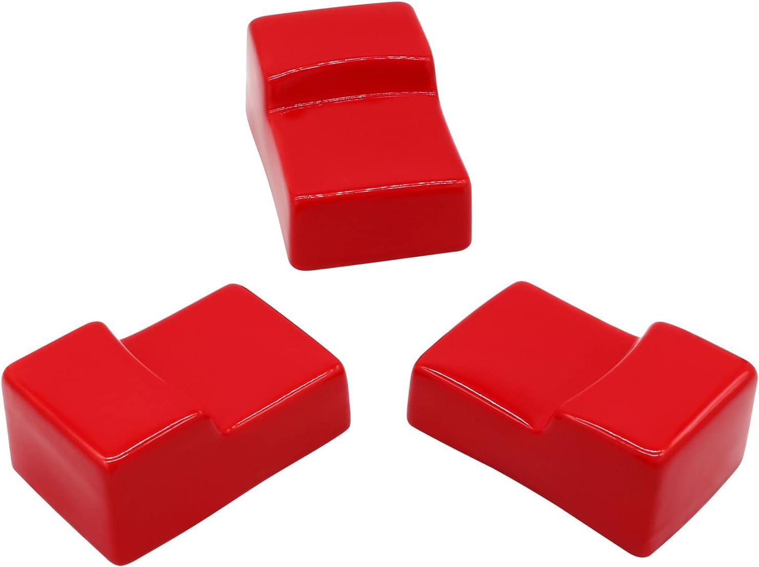 3-Pack Ceramic Grill Feet Shoes Replacement Parts for Big Green Egg Charcoal Grill, Ceramic Feet for Kamado Grills Big Joe Charcoal Grill, Kamado Accessories Parts