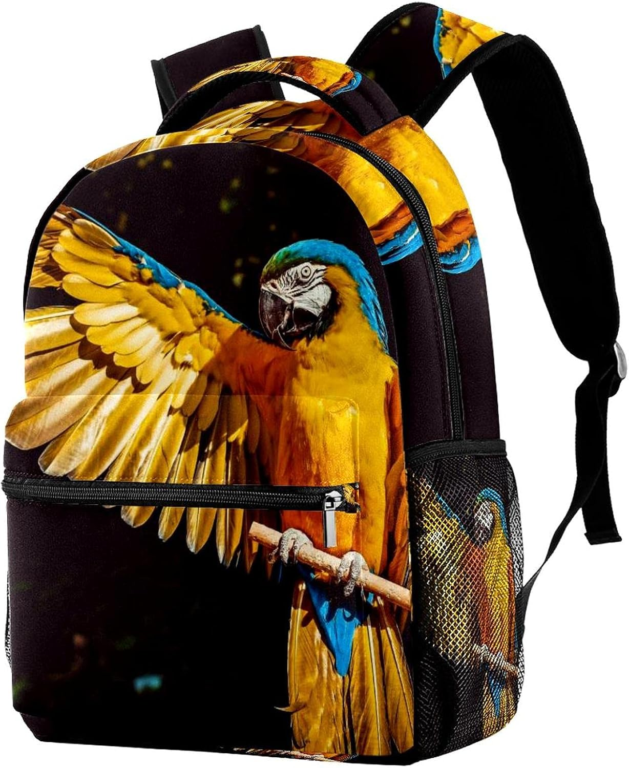 Parrot Bird Backpack Students Shoulder Bags Travel Bag College School Tote Backpacks image number 1