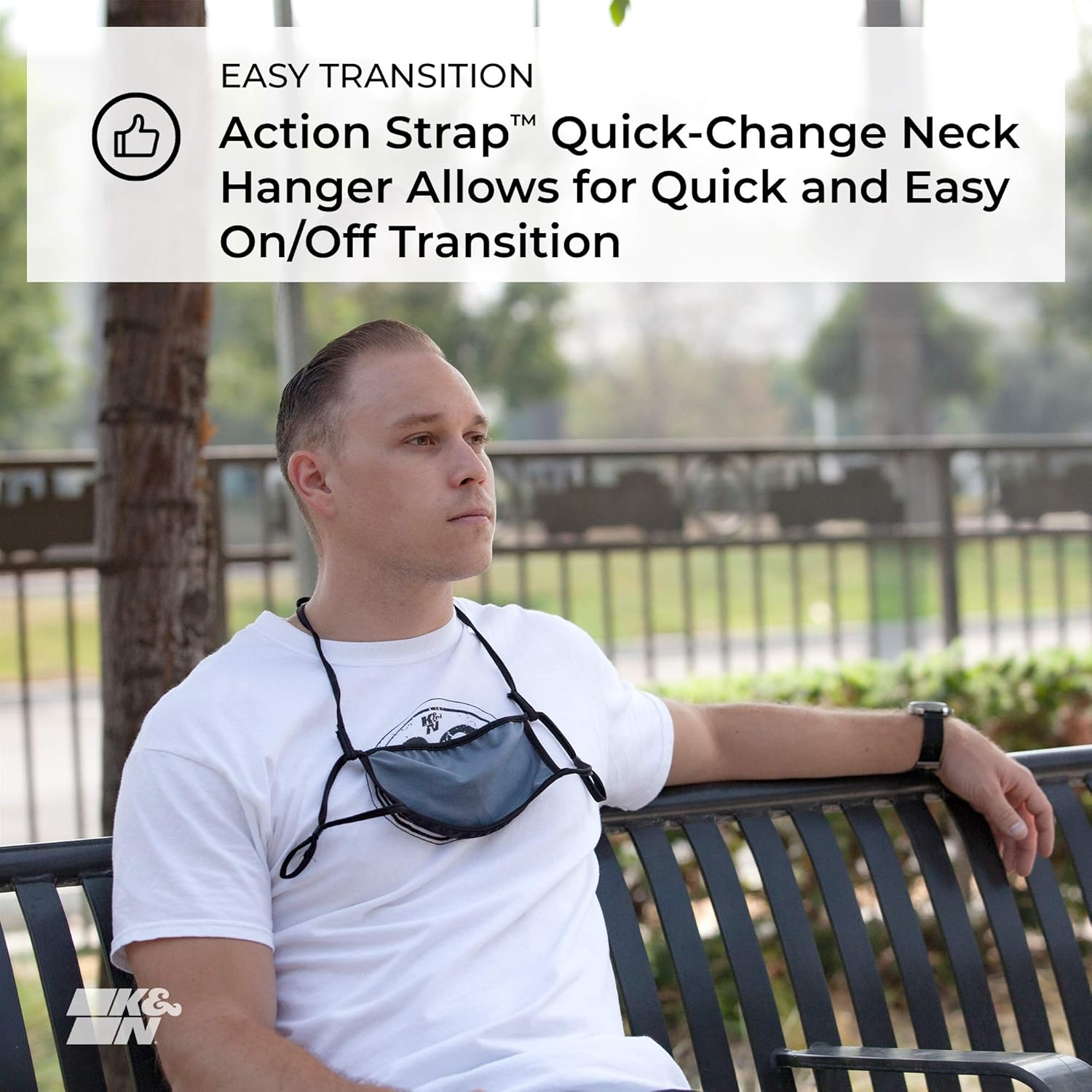 K&N 88-0500C Polyester Single Layer Reusable Face Mask, Camo (Set of 2) image number 3