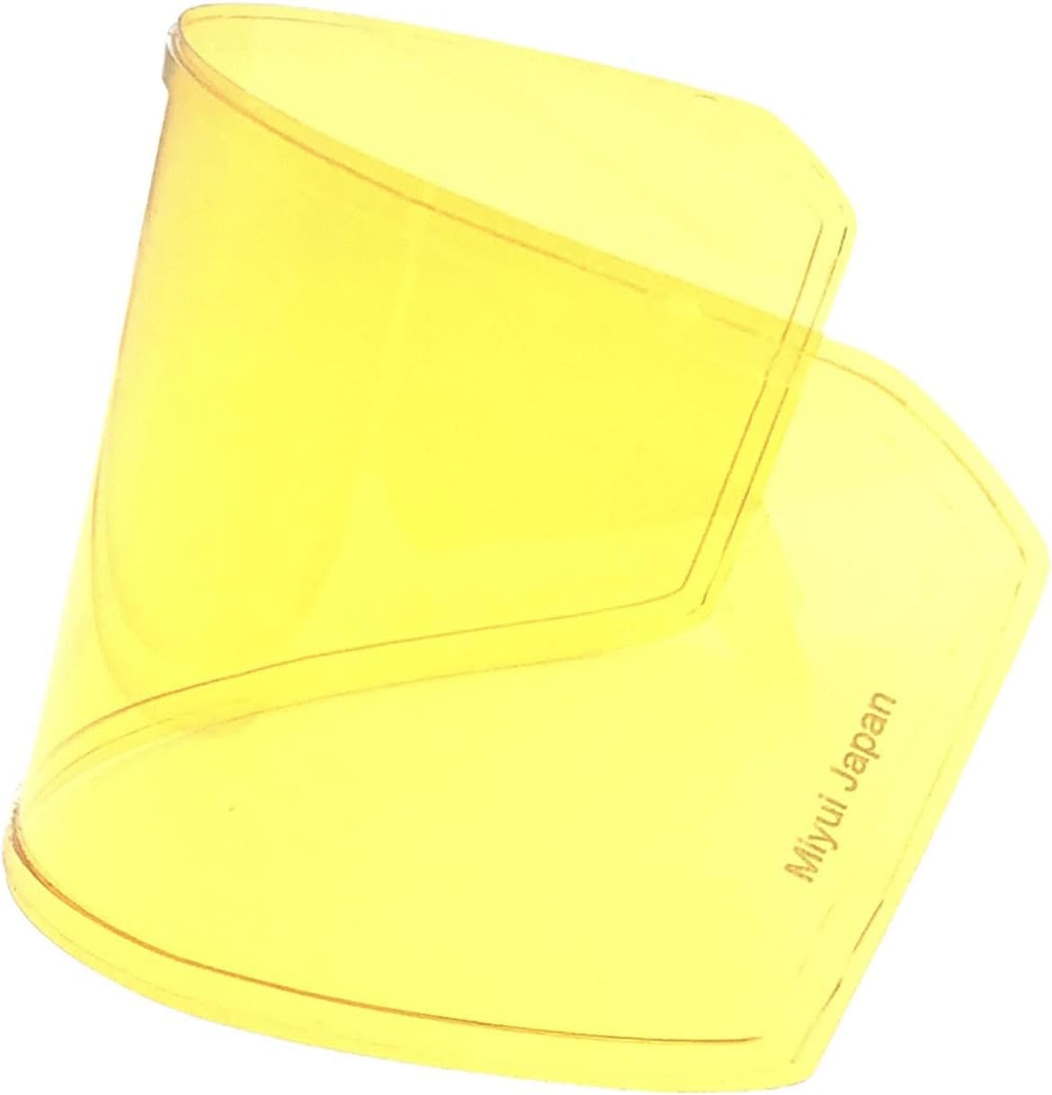 MIYUI JAPAN Universal Motorcycle Helmet Shield Anti-Fog Film Yellow Night Vision Visor Lens Insert Fog Proof 9.7 Cm X 25.5 Cm image number 2