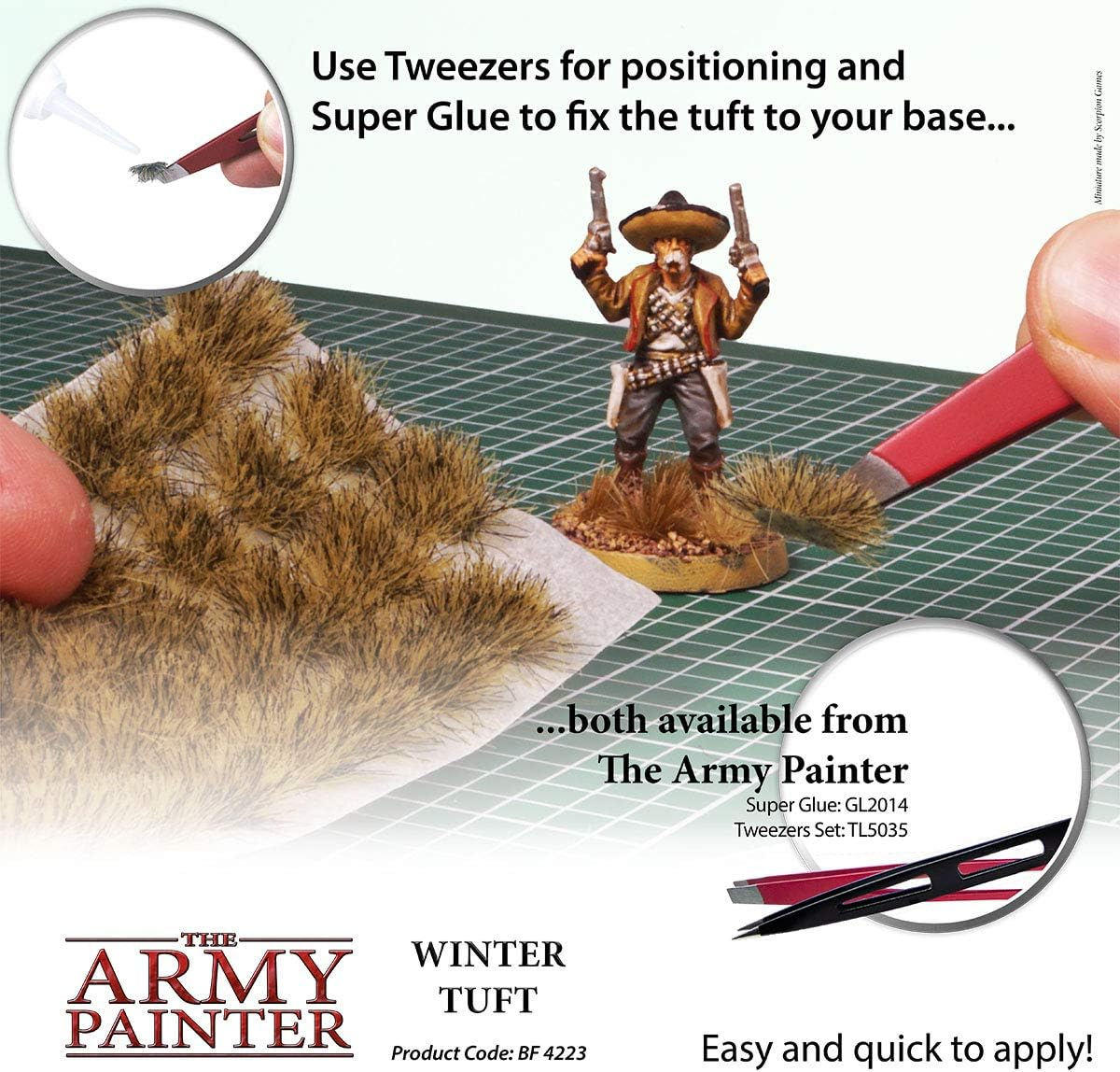 Army Painter Winter Tufts 77 Pieces Pack,Brown