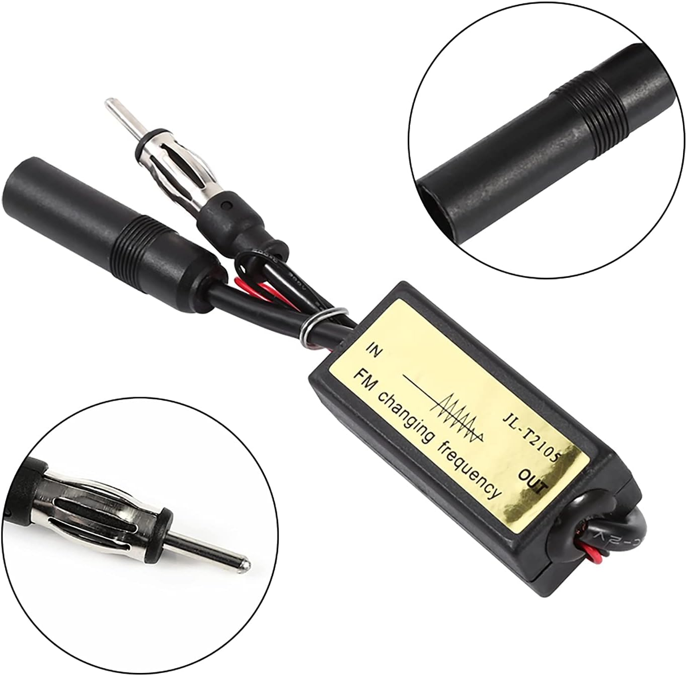 Car FM Band Expander Frequency Antenna Radio Converter Reduces Fm88-108Mhz to 76-90Mhz for Japanese Autos with Easy Installation image number 1