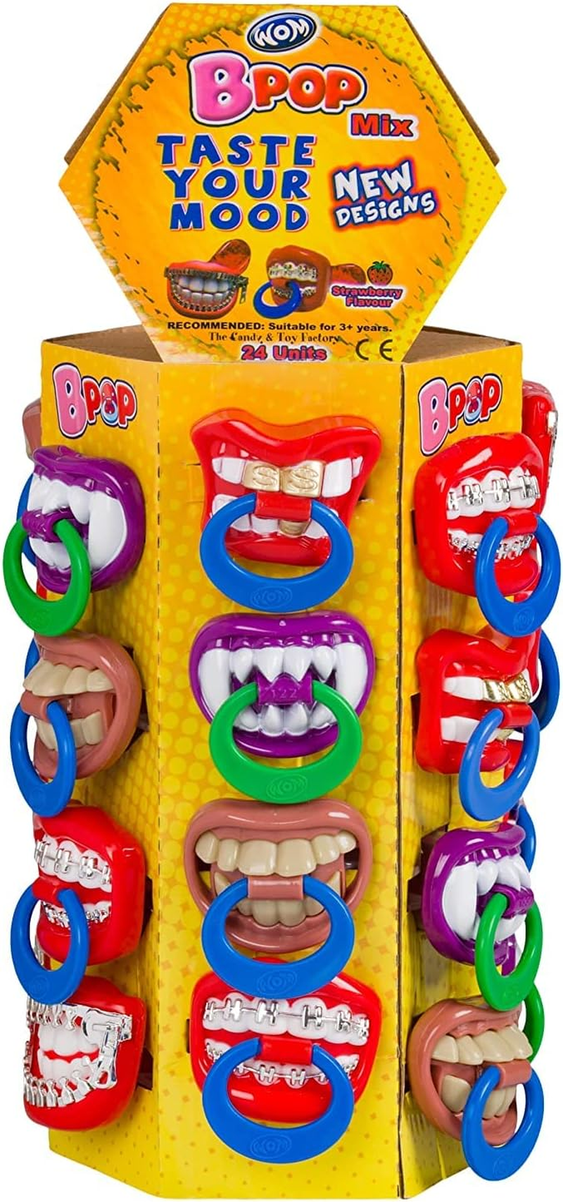 WOM Bpop Teeth Tower Lollipop, 15 G X 24 image number 6