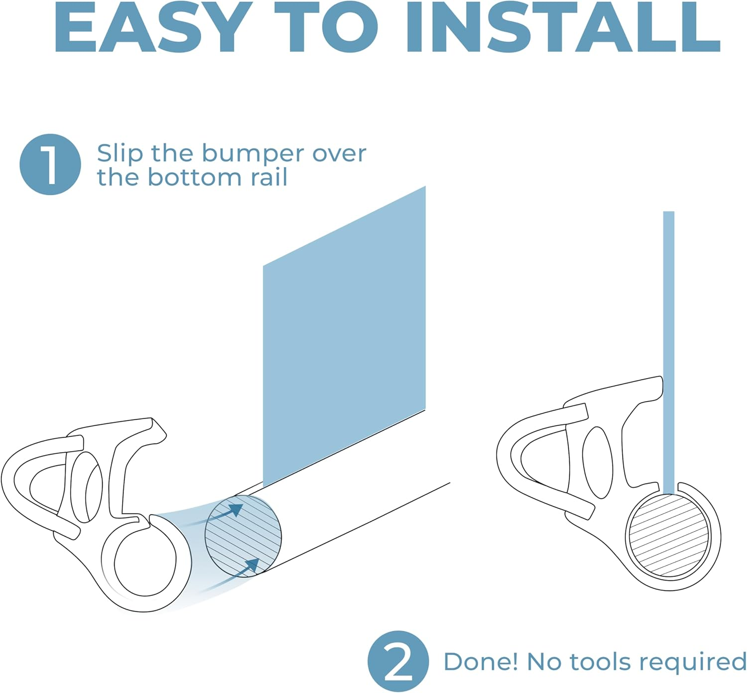 Window Blind Bumper Pack of 4 &ndash; Silence Banging Roller Blinds during Windy Days with Ultra-Quiet Bumpers (15Mm X 25Mm) image number 3