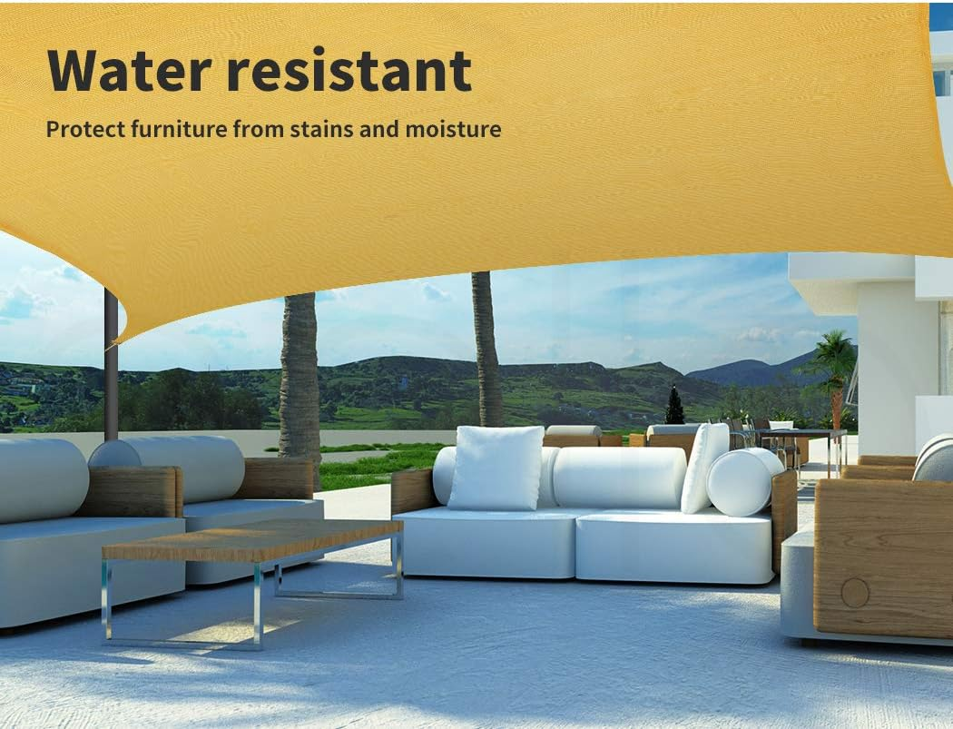 Mountview Sun Shade Sail Cloth Canopy Outdoor Awning Cover Rectangle Sand 5Mx3M image number 5