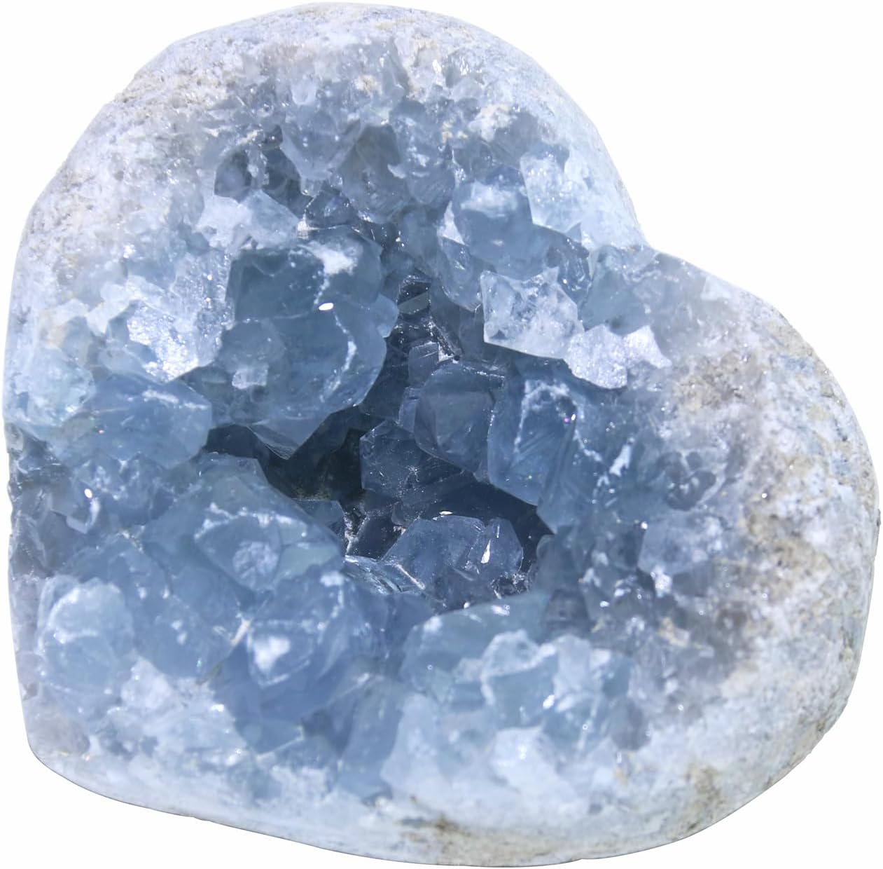 Nvzi Celestite Crystals, Crystal Clusters, Raw Crystals, Witchcraft Crystals, Blue Calcite Crystal, Angelite Crystal, Blue Crystal, Witchcraft Supplies, Crystals and Healing Stones(100-150G) image number 2