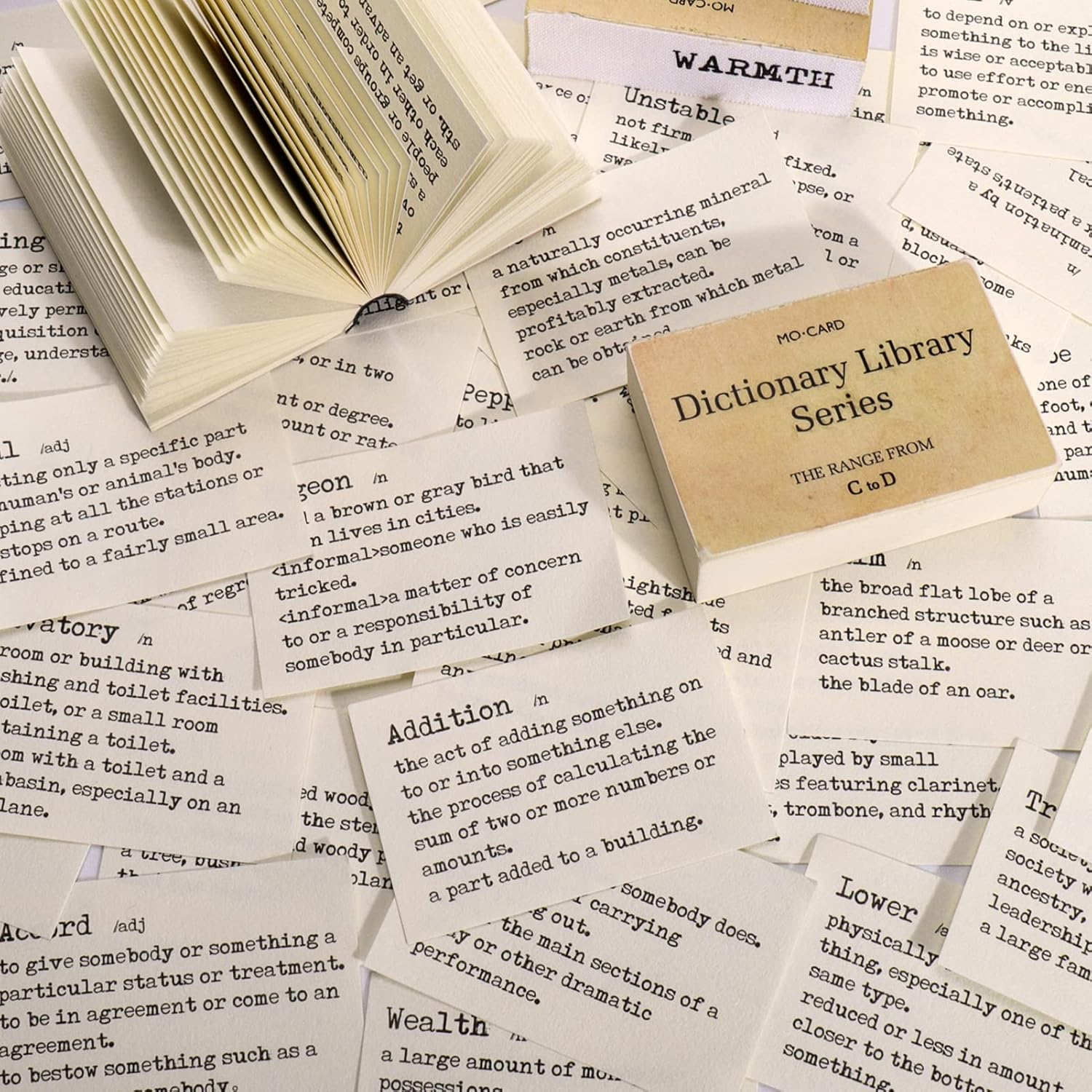 800Pcs Vintage Scrapbook Paper, Mini Dictionary Scrapbooking Paper for Journaling Supplies, Decorative Craft Paper for Junk Journal image number 5