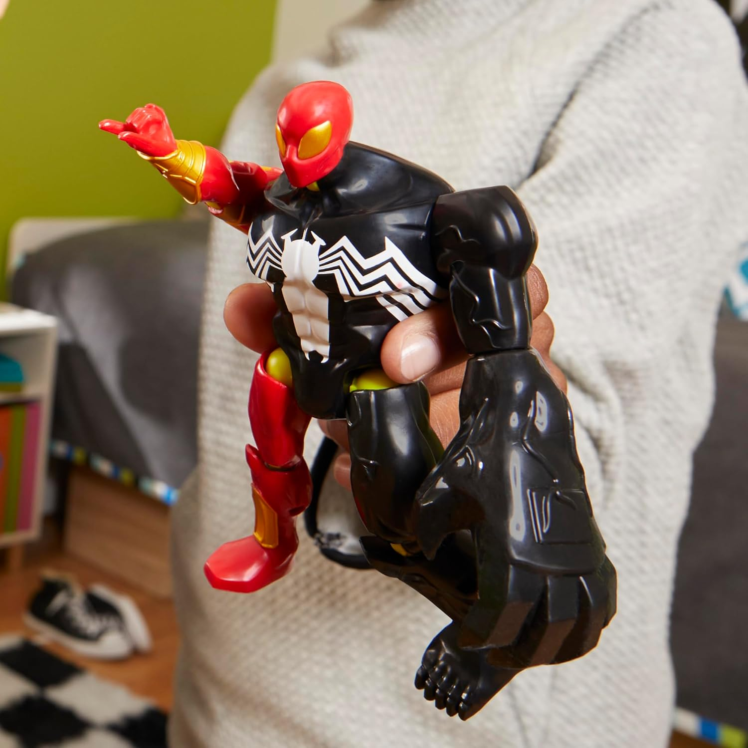 SPIDER-MAN Mixmashers Marvel Venom Customisable Mix and Match Deluxe Action Figure & Accessories image number 3