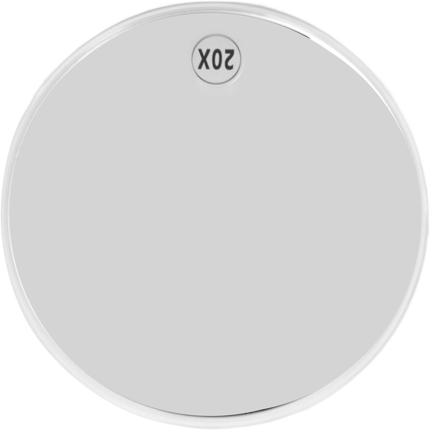 Magnifying Mirror with 3 Suction Cups, 20X Magnification, round Bathroom Makeup Mirror, Portable