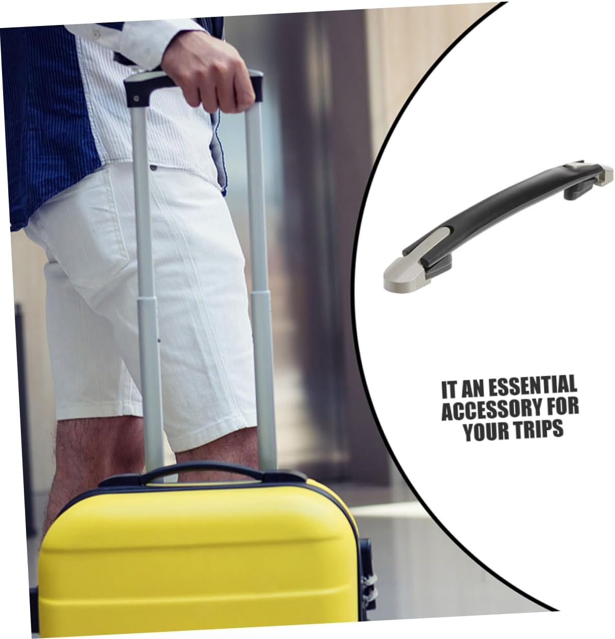 TOVINANNA 2Pcs Suitcase Luggage Handle Replacement Plastic Travel Handle Grip for Suitcase Luggage Carry Travel Bag image number 4