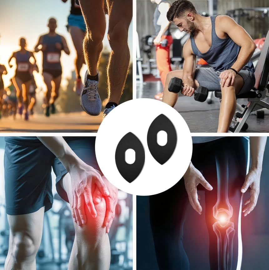 Pre-Cut Waterproof Knee Tape, 12Pcs Precut Kinesiology Tape for Knees, Waterproof Pre-Cut Knee Kinesiology Patch, Precut Elastic Sports Kinesiology Patch