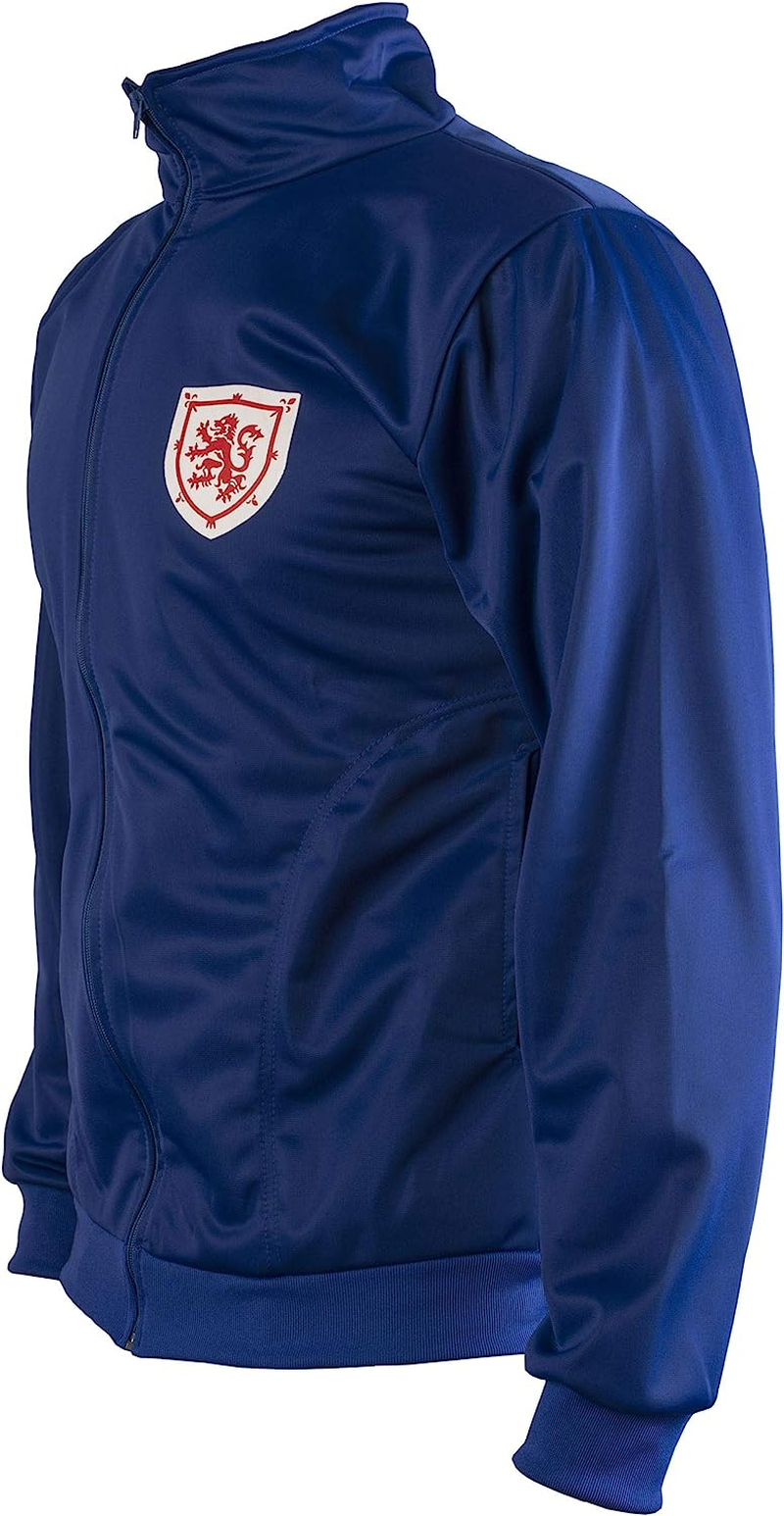 JL Sport 1970 World Cup Scotland Scotland Jacket Retro Football Suit with Zip Jacket Men