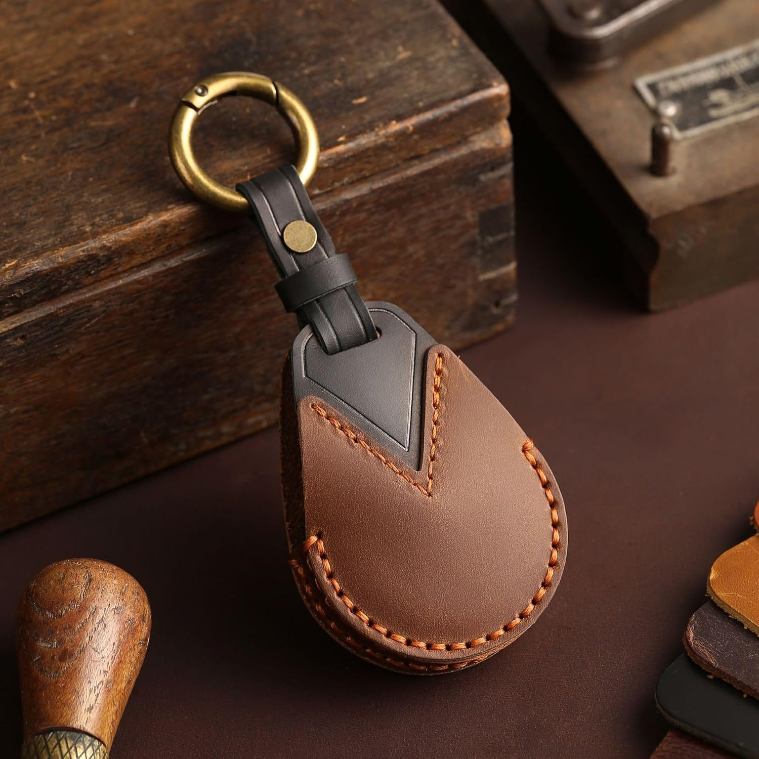 KUNIO Car Key Cover Fit for Harley Davidson image number 6