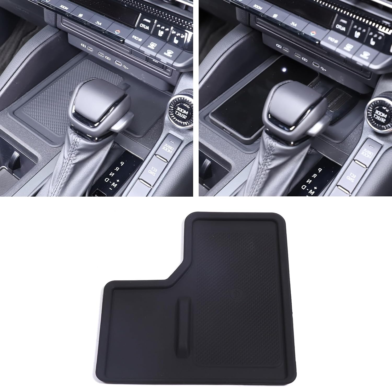 Yinaniutos Center Console Wireless Charging Mat Compatible with Toyota Land Cruiser 250 Prado 2024 2025, Center Contral Silicone anti Slip Pad, RHD (NOT for 1958/LC250 Model) image number 6
