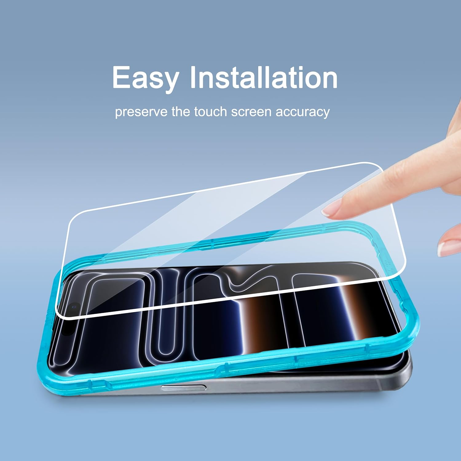 Ailun 3 Pack Screen Protector for Iphone 17 Pro [6.3 Inch] with Installation Frame, Tempered Glass,Sensor Protection, Dynamic Island Compatible, Case Friendly image number 3