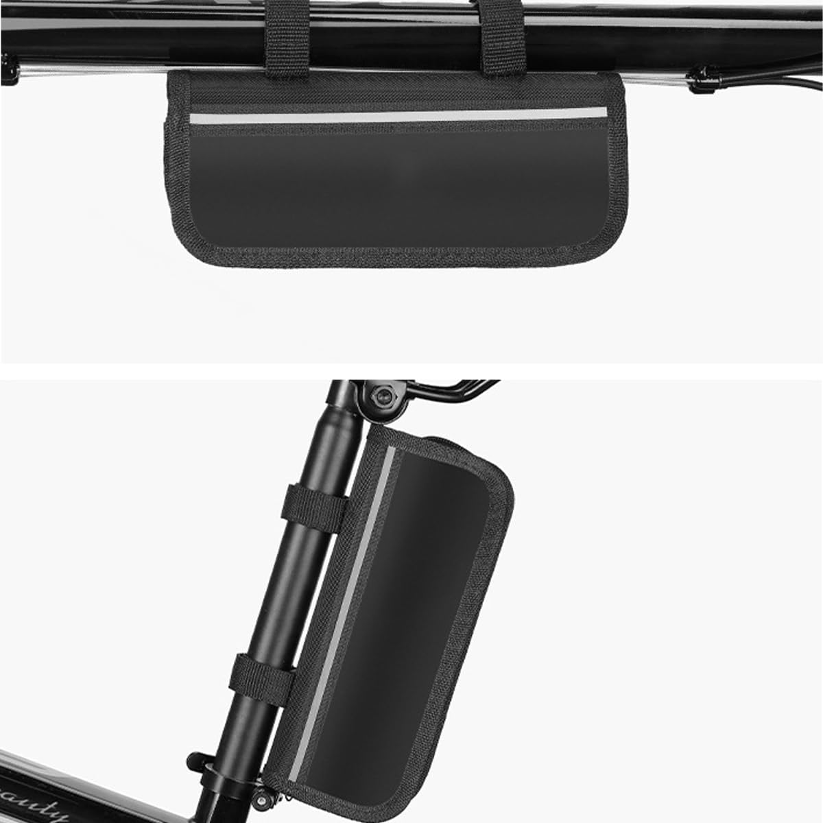 AIMALL Bicycle Repair Tool Kit with Saddle Bag, Portable Multifunctional Wrench Set, Mini Air Pump, Reflective Strip for Road & Mountain Bike Maintenance