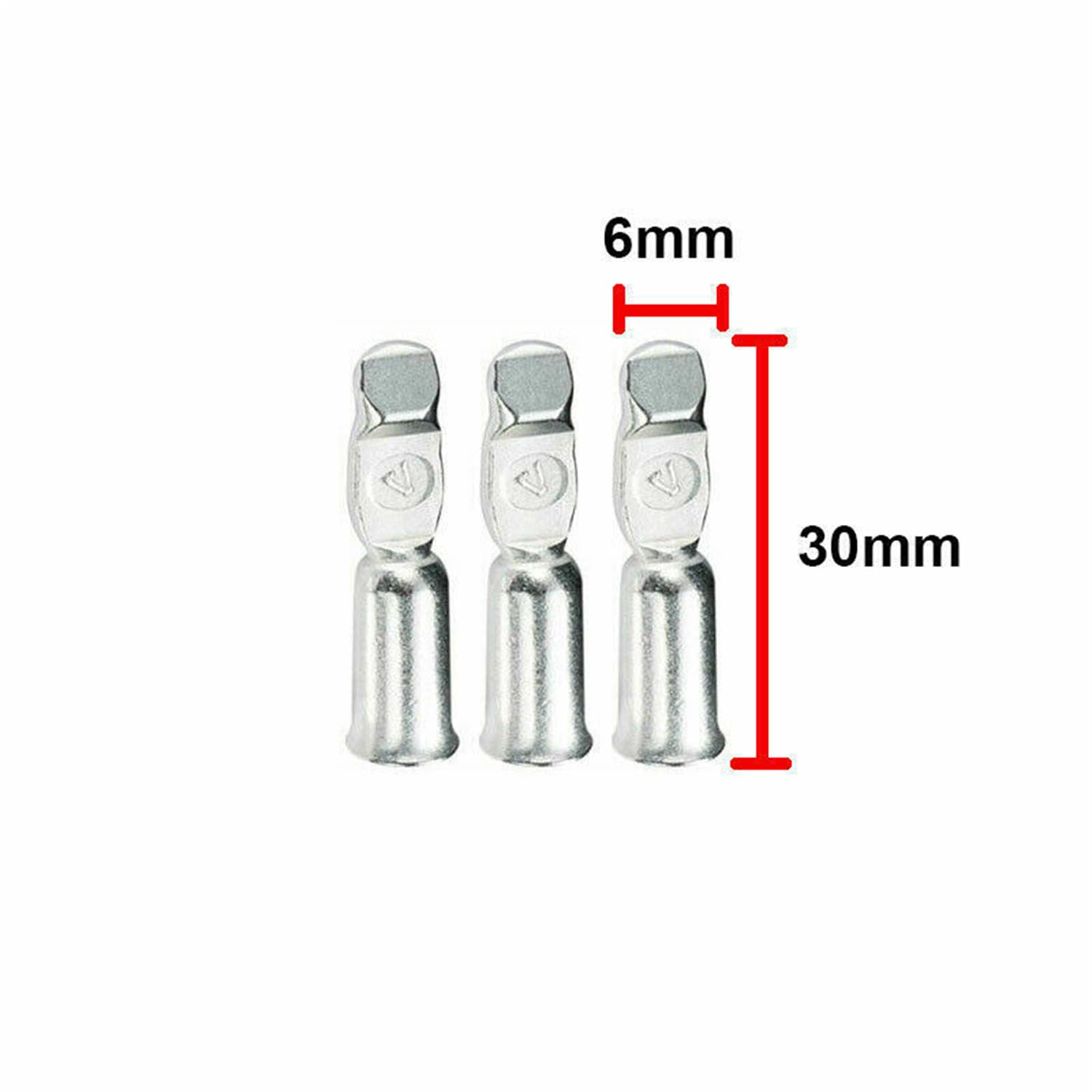 Leona Co 20X 50 Amp Copper Terminals Connector for 50A Anderson Style Plugs Contacts Assortment Kit image number 3