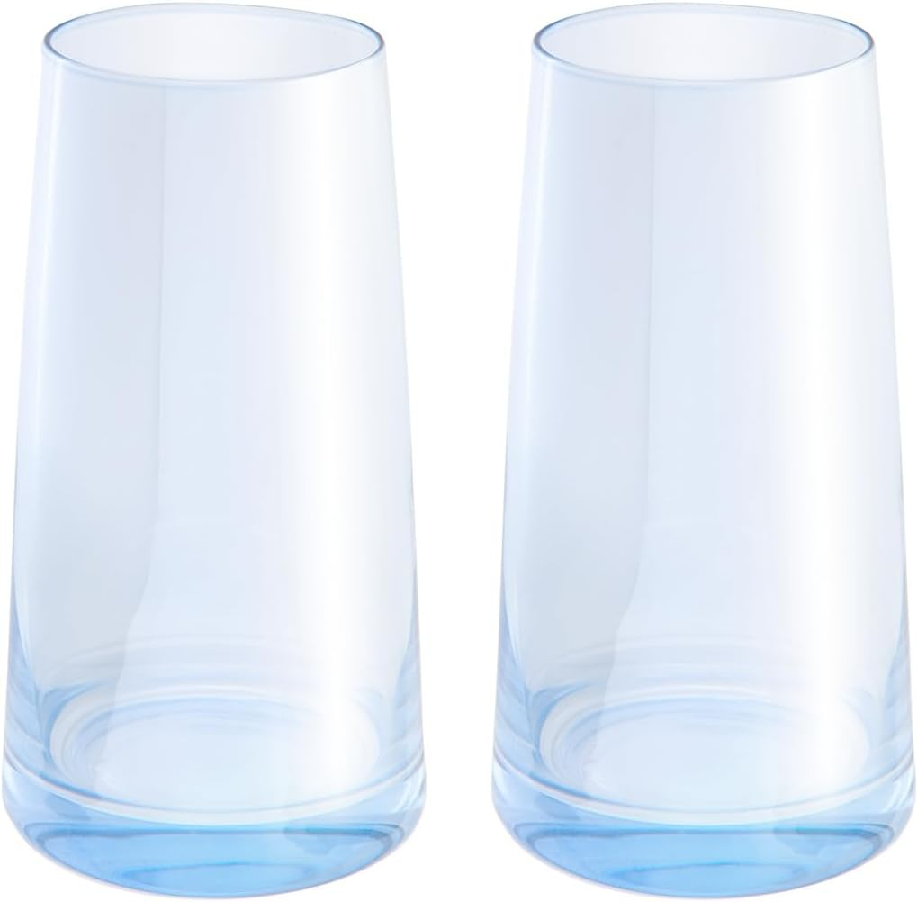Maxwell & Williams Glamour Highball Glass 480ML Set of 2 Blue Gift Boxed