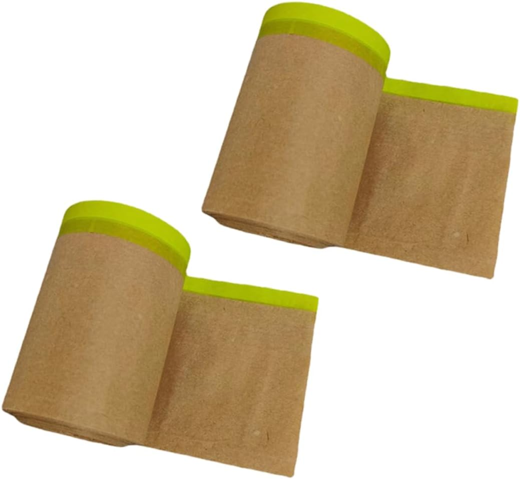 OSALADI 2Rolls Green Masking Protective Paper for Car Furniture Painting Meters image number 6