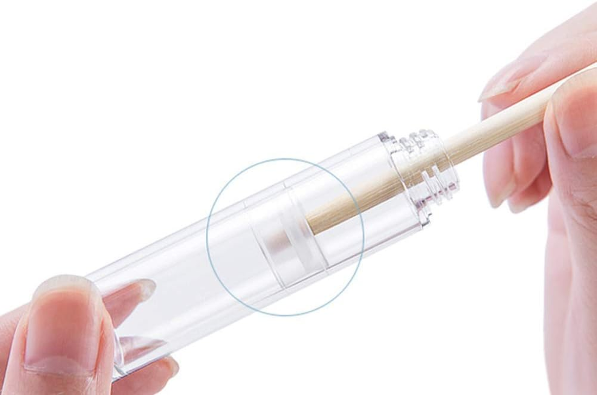 Teensery 10 Pcs 5Ml 10Ml 15Ml Airless Pump Bottles Empty Refillable Lotion Cream Vacuum Bottles Cosmetic Containers for Makeup Foundations & Serums (5ML)