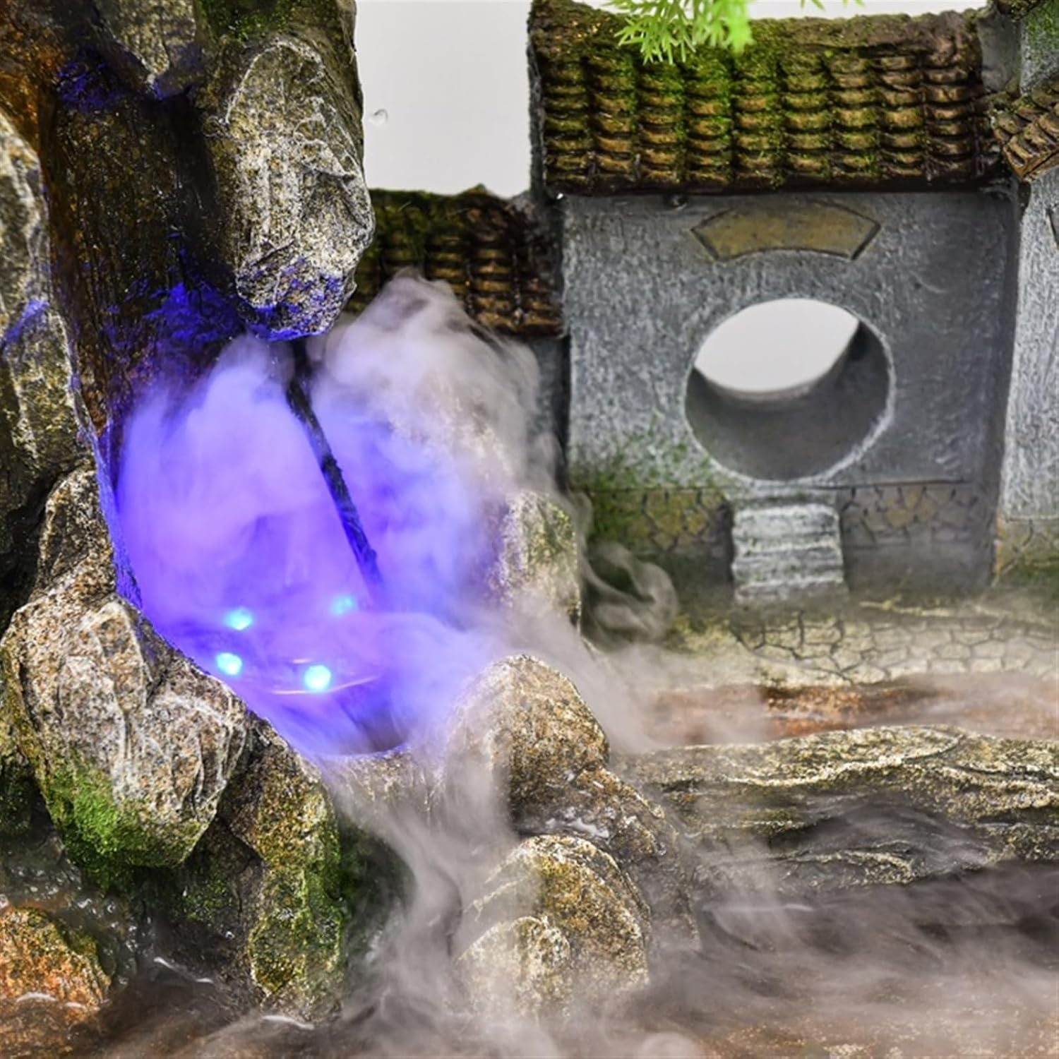 Outdoor Fountain Courtyard Rockery Water Fountain, Living Room Floor Decoration, Office image number 6