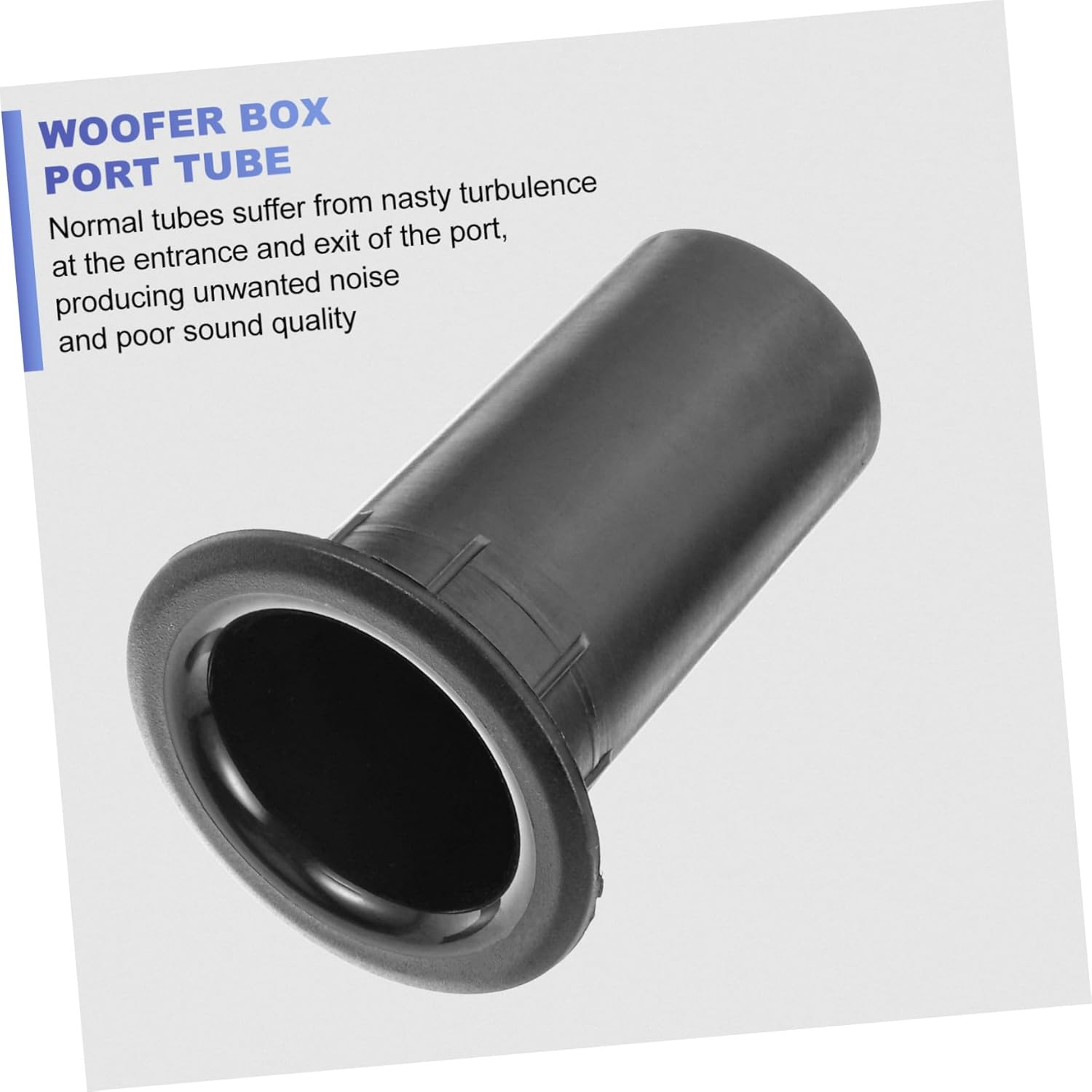 SHINEOFI 8Pcs Abs Subwoofer Port Tubes Bass Reflex Speaker Hole Vents for Audio Systems Enhance Bass Clarity Suitable for Subwoofer Boxes and Speaker Cabinets