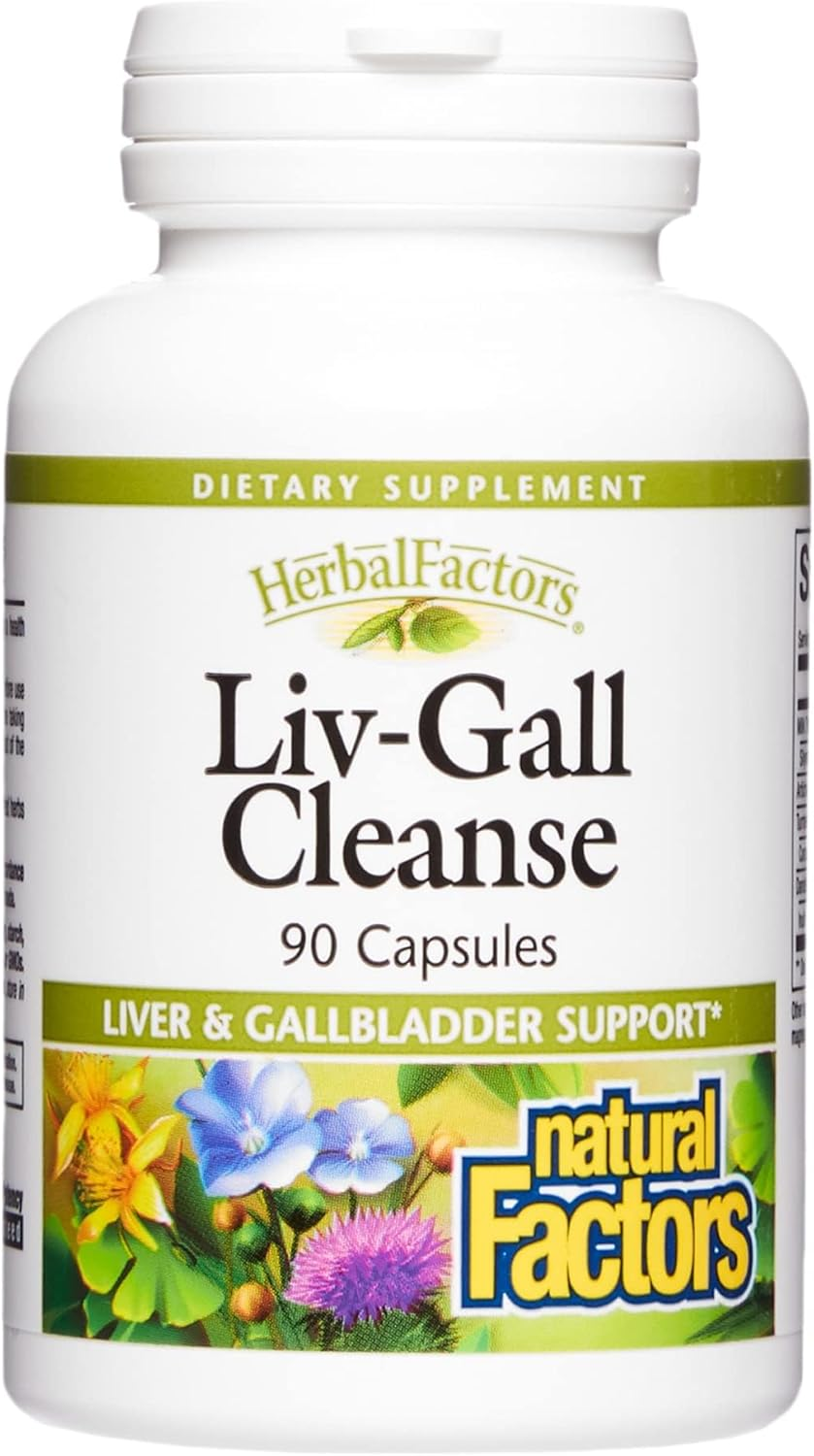 Natural Factors - Herbalfactors Liv-Gall Cleanse, Herbal Support for Liver & Gallbladder, 90 Capsules image number 1