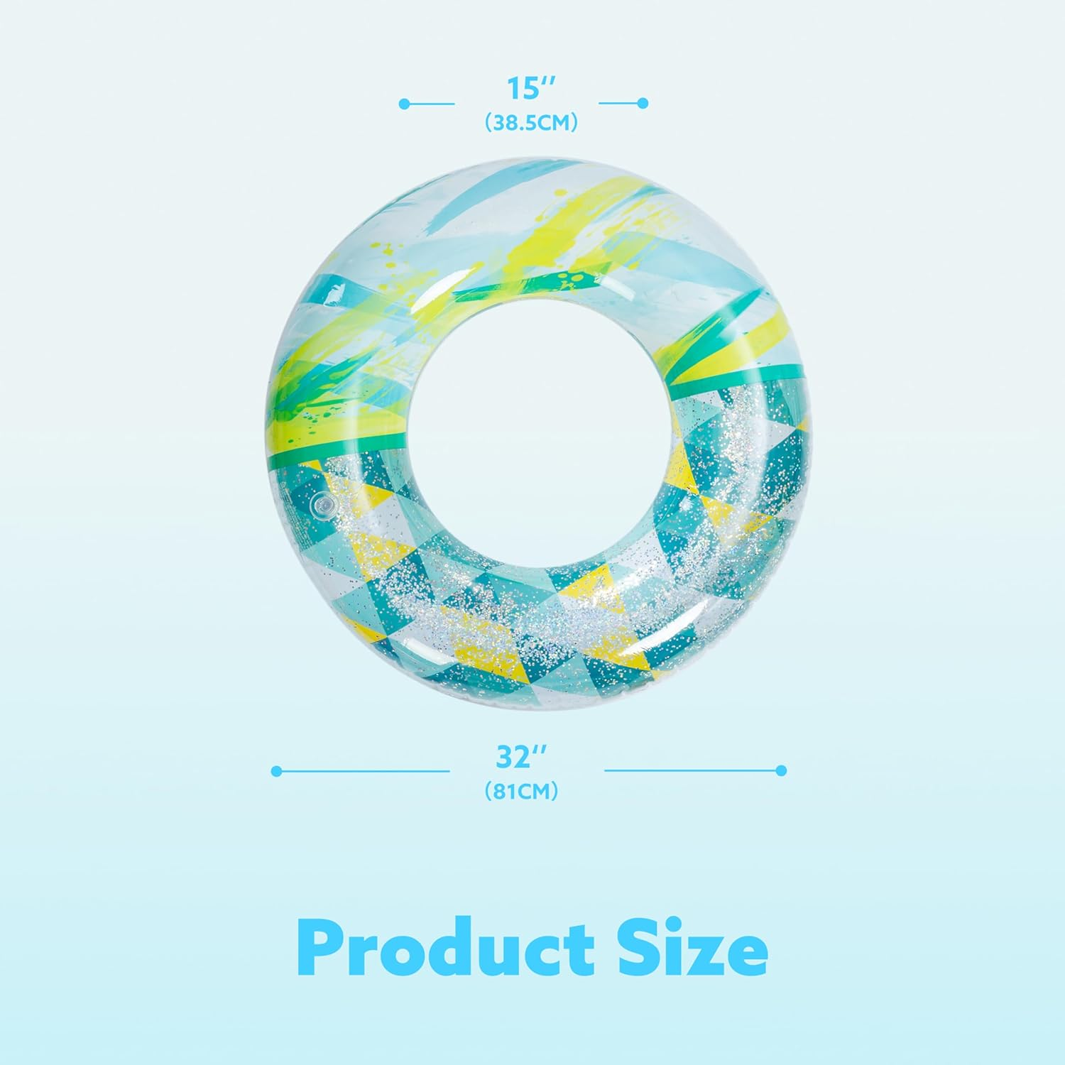 JOYIN 3 Pack Inflatable Pool Floats Tube Rings, Pool Tubes, Floaties Toys, Beach Swimming Party Toys for Kids and Adults image number 3