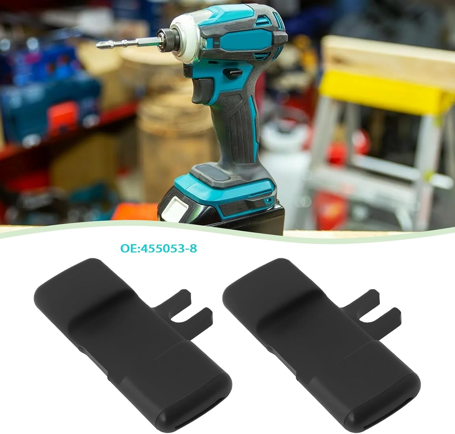 SING F LTD 2PCS Power Tools Impact Driver Forward Reverse Button Compatible with Makita DTD152 DTD153 DTD154 DTD155 DTD157 DTD170 OE 455053-8 Black image number 2
