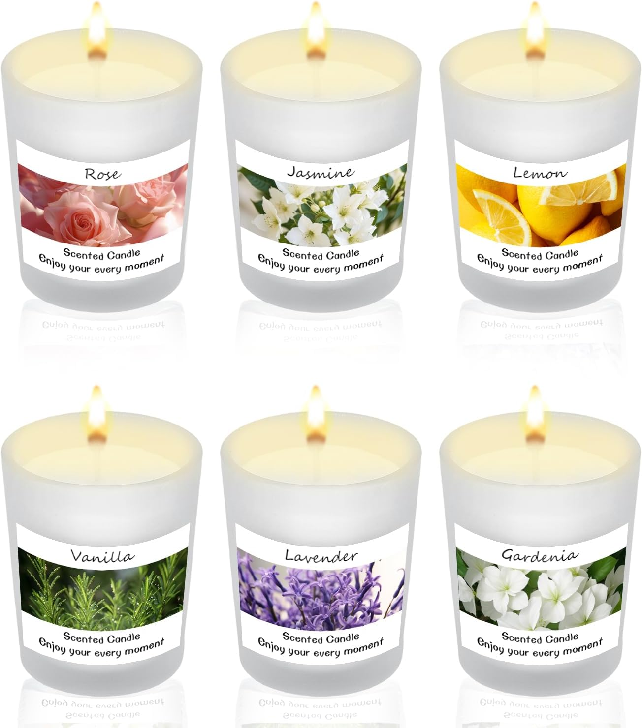 Scented Candles Gifts Set for Women and Men, Soy Wax Candles 6 Pack Jar Candle for Birthday, Thanksgiving, Valentine, Christmas, Anniversary Aromatherapy Gifts image number 2