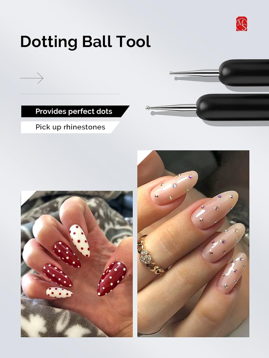 Melodysusie Nail Art Brushes Set,6Pcs Professional Pen,Nail Art Tools Kit with Painting Dotting Line Pen for Gel Polish Nail Design Nail Carving French Nails for Home DIY Salon Use image number 2